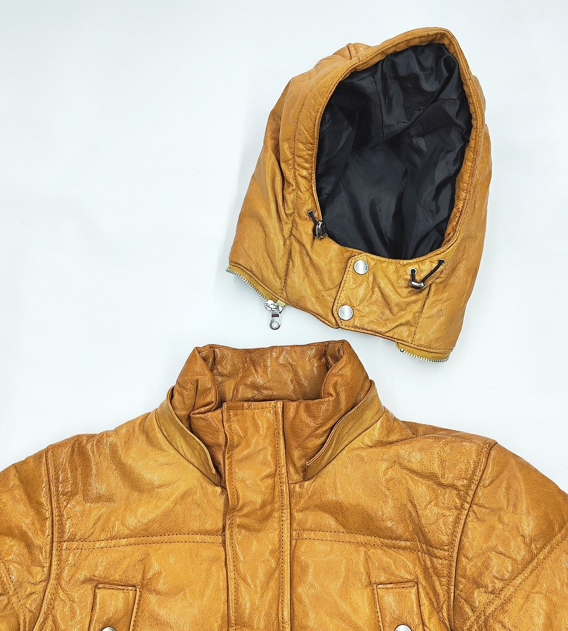Vanquish VANQUISH Tokyo leather jacket puffer hoody Size US S / EU 44-46 / 1 - 4 Thumbnail