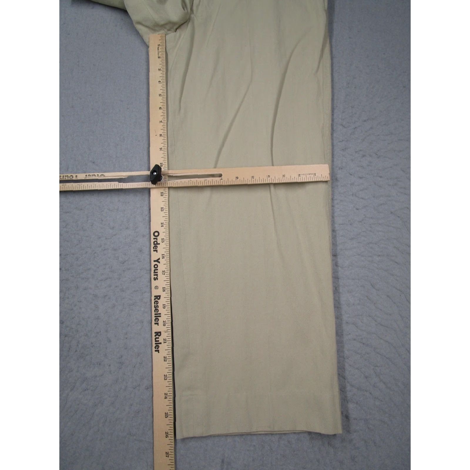 Nat Nast VINTAGE Nat Nast Chino Pants Men 36 Beige Silk Cotton Blend Flat Front Solid Classic Mens 90s style Waist 33 Inseam 26 Zip Front 5-Pocket Retro Size US 36 / EU 52 - 7 Thumbnail
