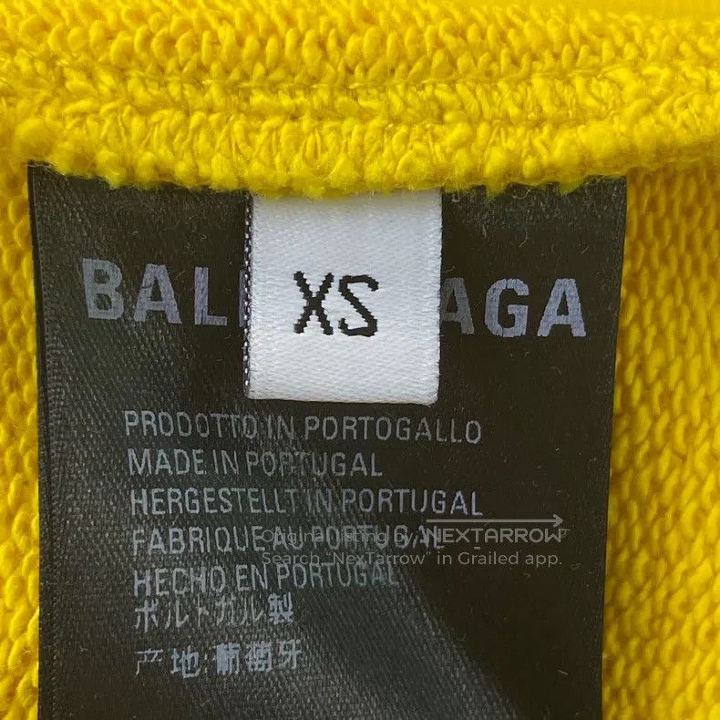 Balenciaga Balenciaga Micro Logo Embroidered Sports Hoodie Size XS / US 0-2 / IT 36-38 - 7 Thumbnail