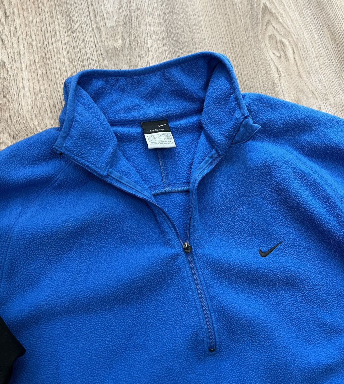 Nike × Vintage Vintage Nike Therma - Fit 1/3 Zip Fleece Pullover Size US L / EU 52-54 / 3 - 6 Thumbnail