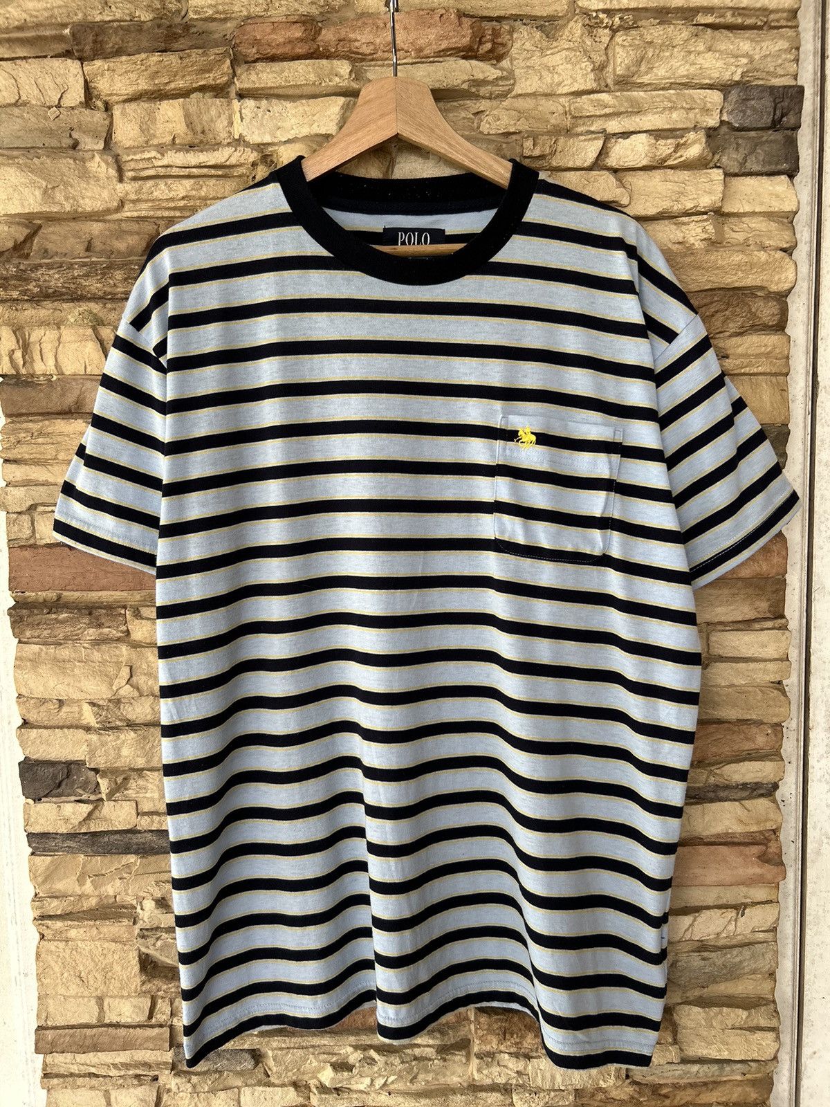 Vintage Vintage Polo British Country Spirit Stripe Tees Size US XL / EU 56 / 4 - 1 Thumbnail