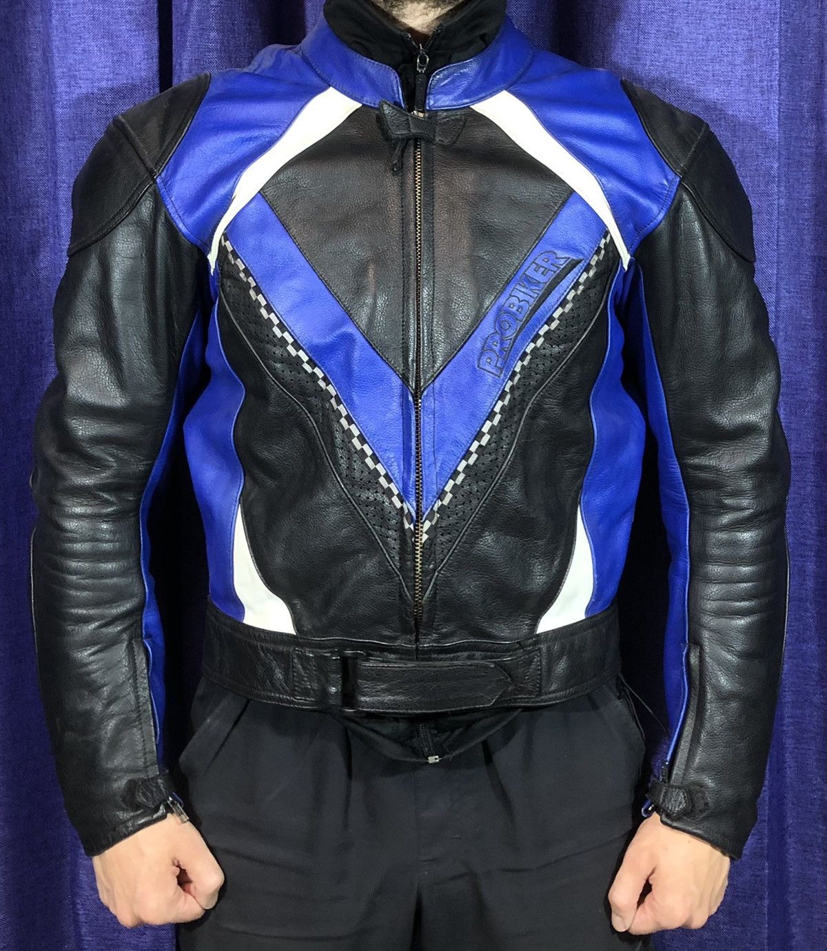 Ferrari × Honda × Yamaha ProBiker Motorcycle Moto Leather Jacket Racing Size US M / EU 48-50 / 2 - 2 Thumbnail