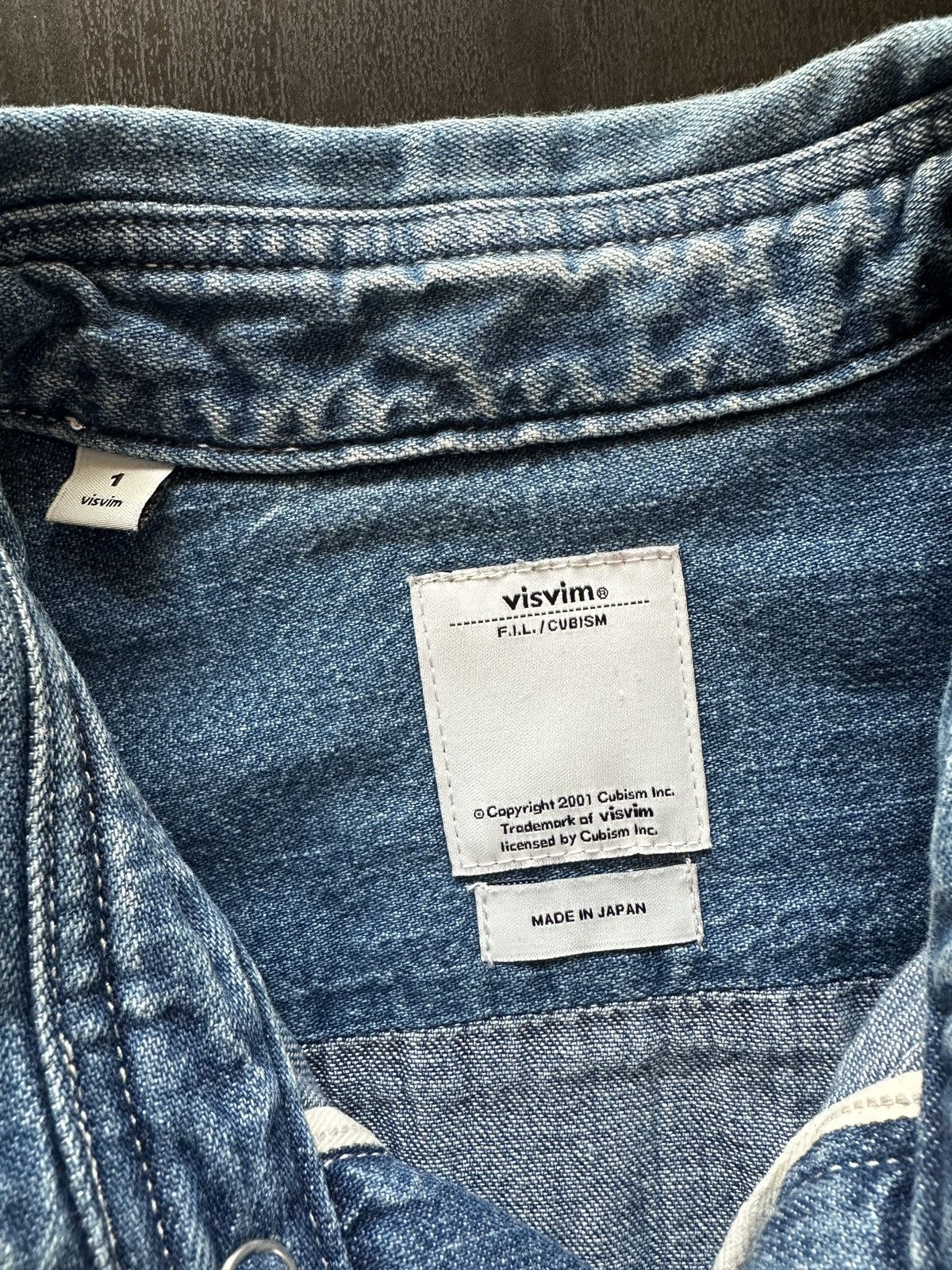 Visvim Visvim Denim Western Shirt – Made in Japan – Size 1 Size US S / EU 44-46 / 1 - 6 Thumbnail