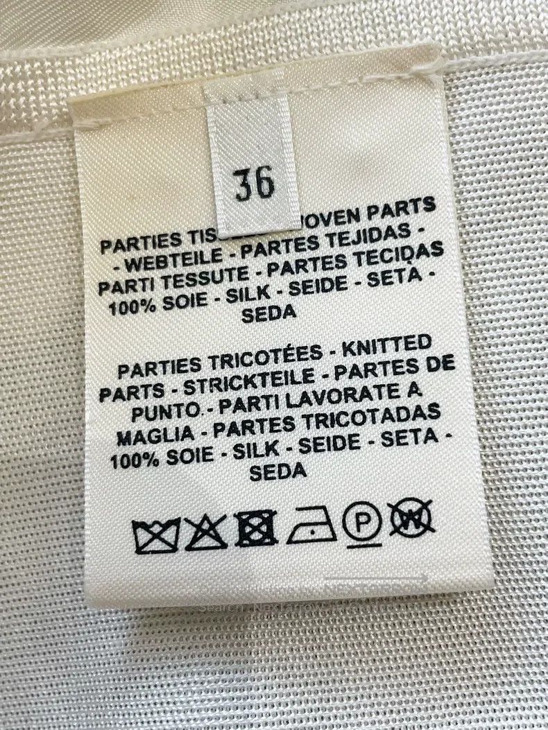 Hermes Hermes Pig Nose Embroidered Silk Chiffon Short Sleeve Size XS / US 0-2 / IT 36-38 - 6 Thumbnail