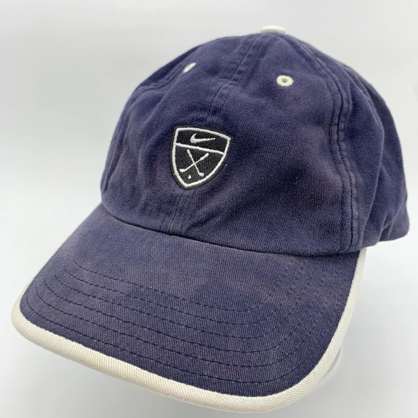 Nike Nike Golf Hat One Size Mens Blue Twill Strap Back Baseball Cap Shield Logo Nike Swoosh Golf Clubs Casual Sports Cap Size ONE SIZE - 2 Thumbnail