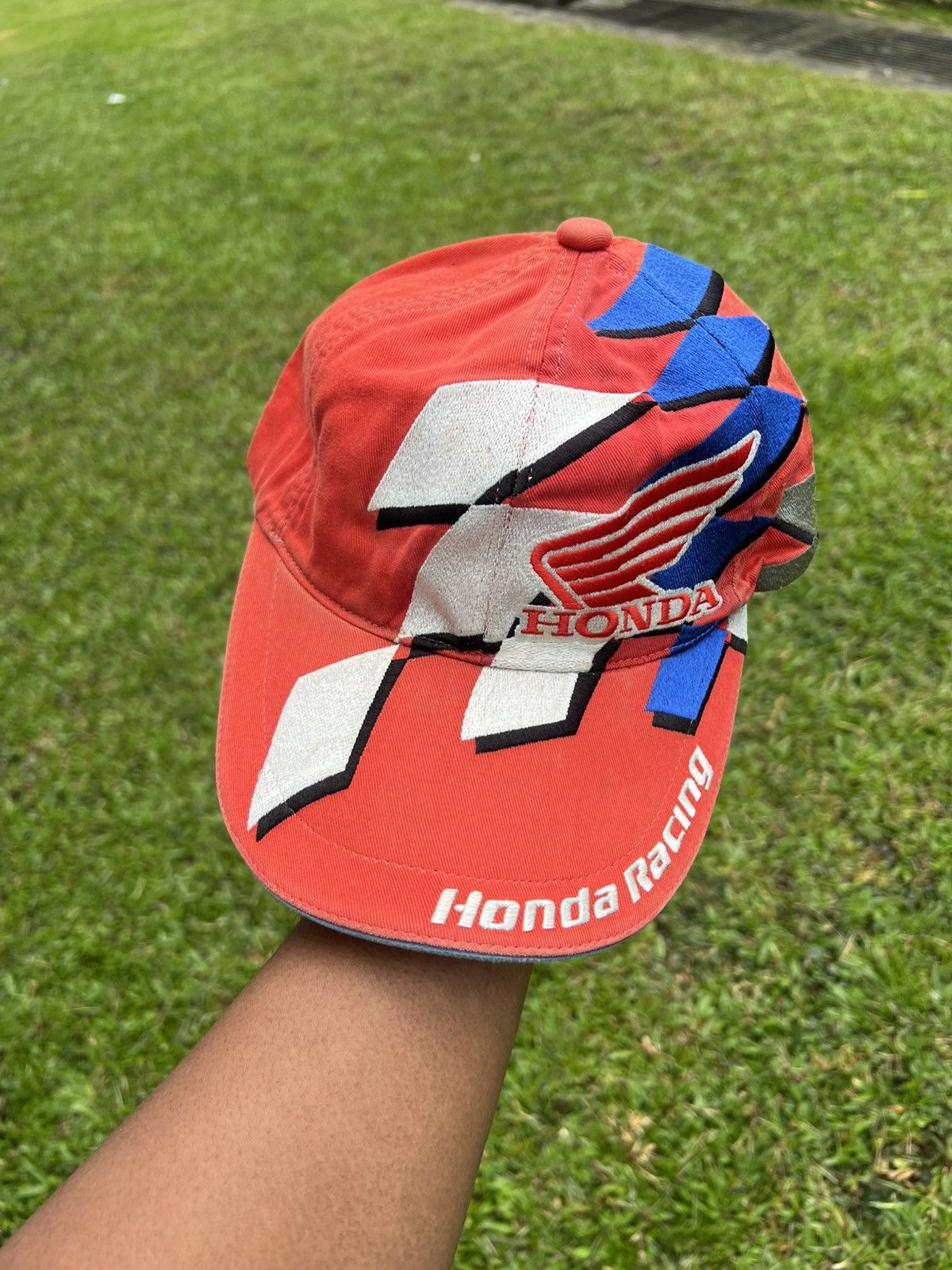 Honda × Vintage HONDA RACING EMBROIDERY HAT Size ONE SIZE - 4 Thumbnail