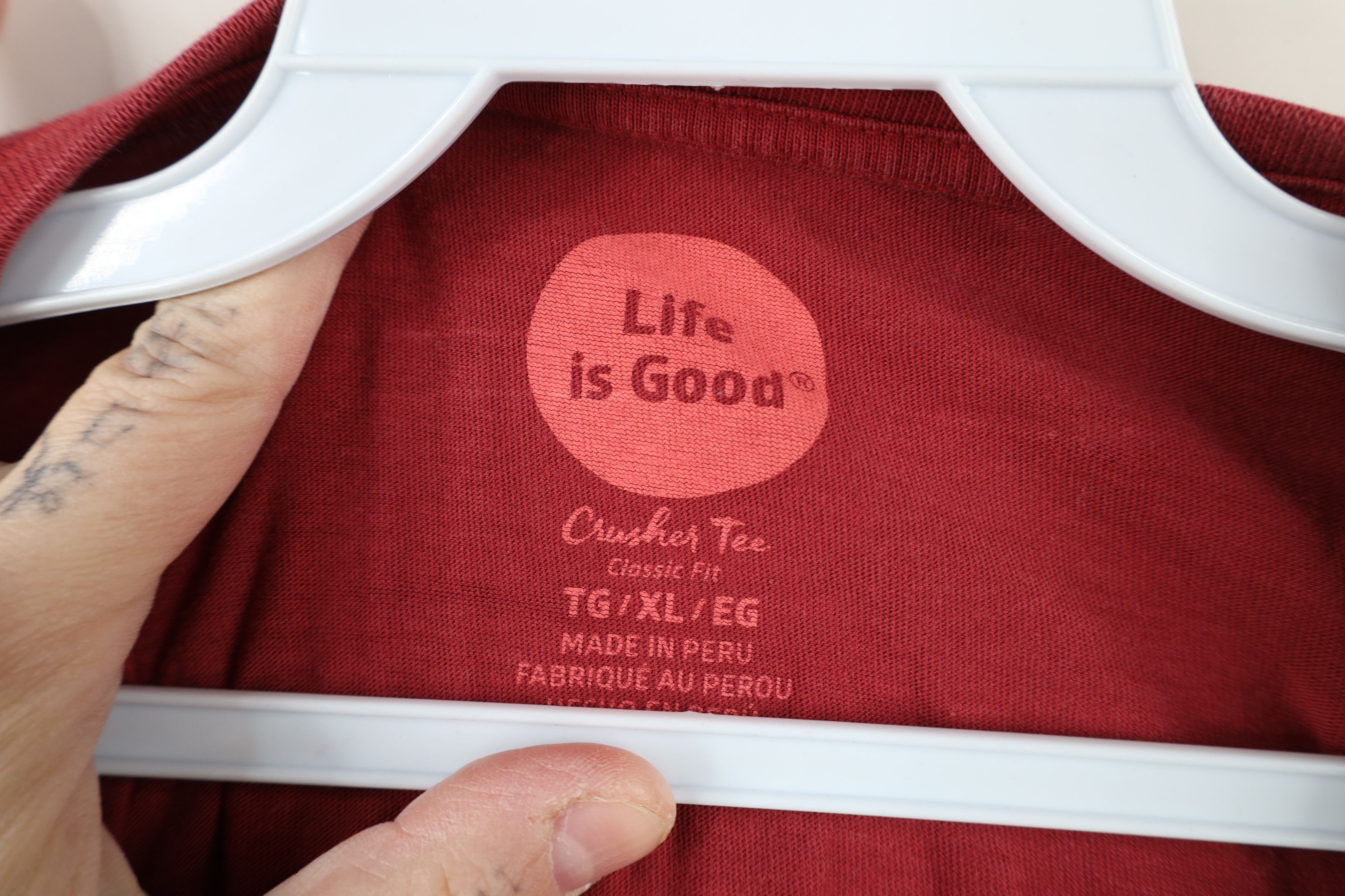 Life is Good × Vintage Life Is Good Person Dog Thinks Your Are Long Sleeve T-Shirt Size US XL / EU 56 / 4 - 9 Thumbnail