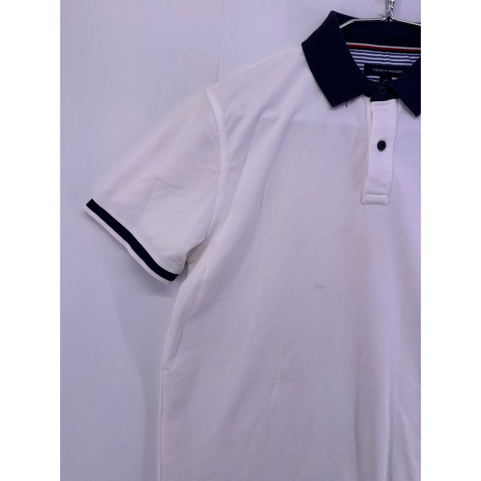 Tommy Hilfiger Tommy Hilfiger White Polo Shirt Size Large Size US L / EU 52-54 / 3 - 3 Thumbnail