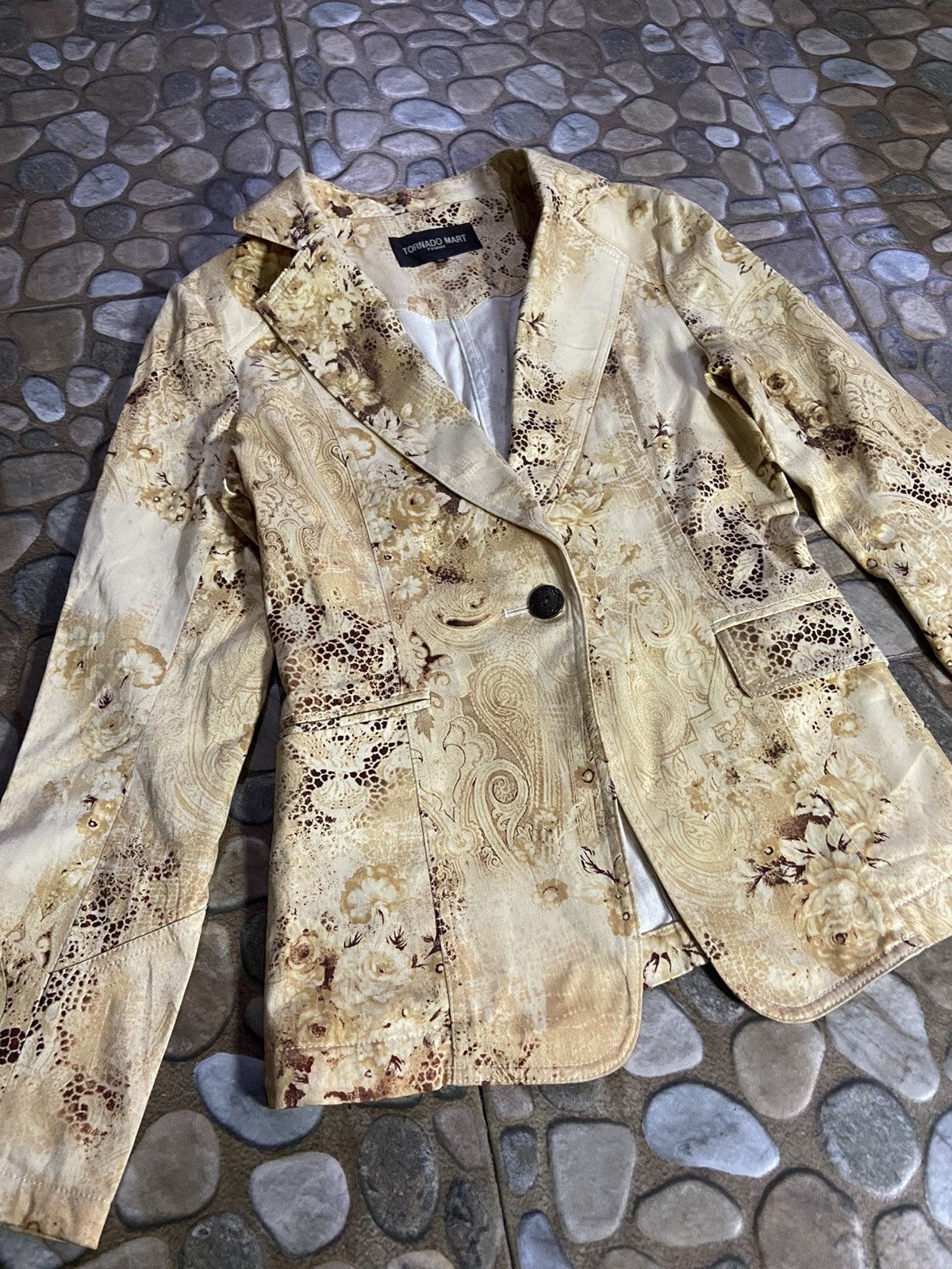 Tornado Mart × Vintage VTG TORNADOMART WOMEN BLAZER Size S / US 4 / IT 40 - 4 Thumbnail