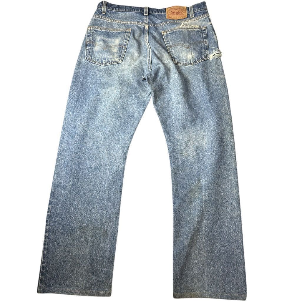Levi's Levis 505 Regular Fit Straight Leg Dirty Denim W35 y2k Style Size US 36 / EU 52 - 2 Thumbnail