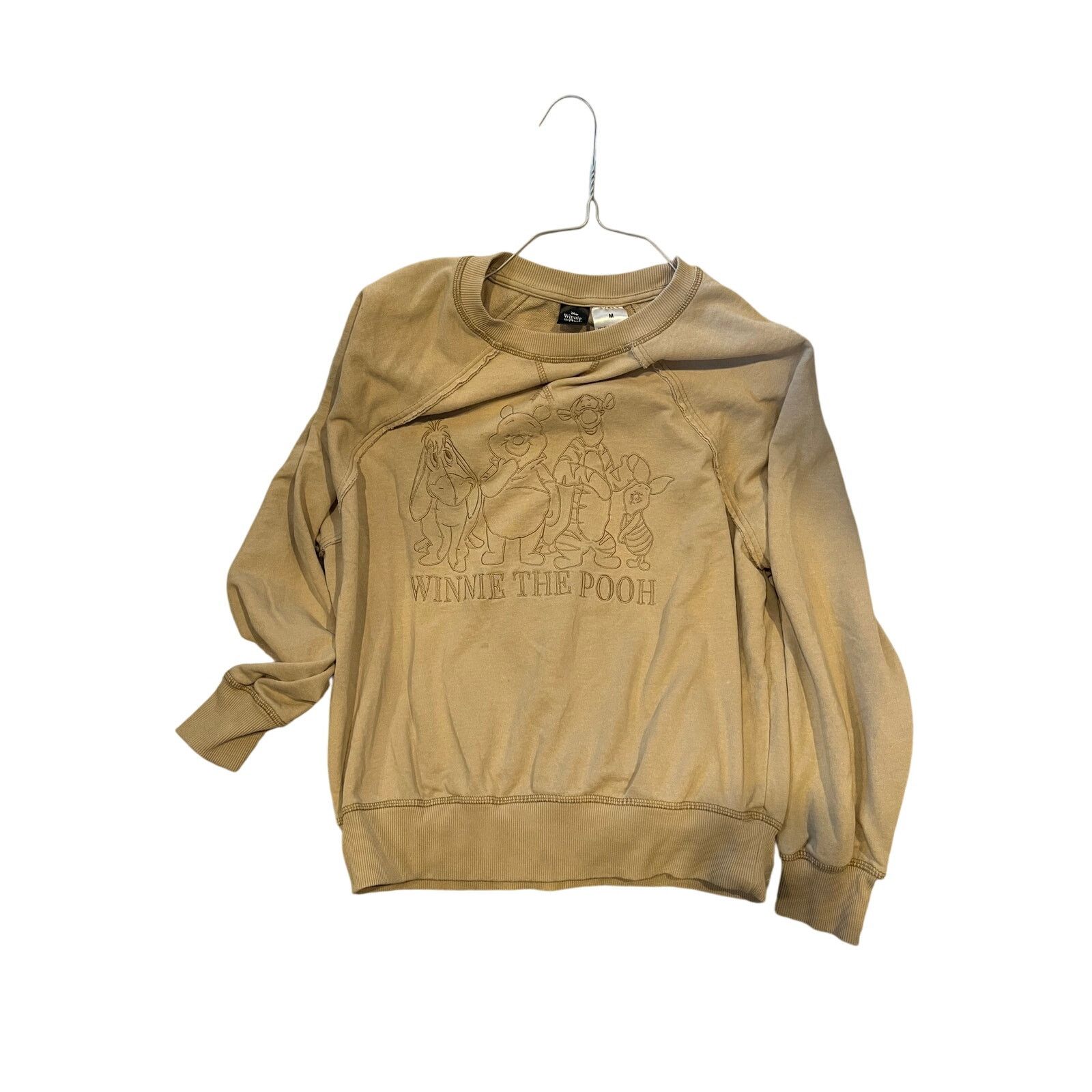 Disney Disney Winnie the Pooh Beige Crewneck Sweatshirt Mens M Size US M / EU 48-50 / 2 - 1 Thumbnail