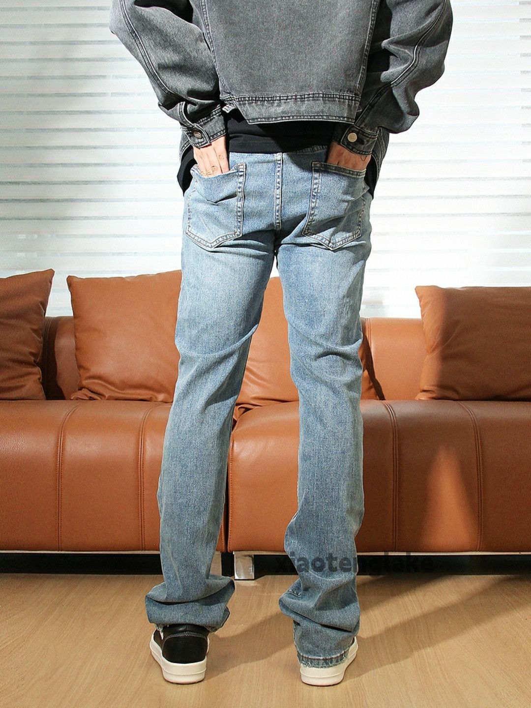 Jean × Vintage washed faded y2k yuppie bootcut flared punk jeans Size US 32 / EU 48 - 2 Thumbnail