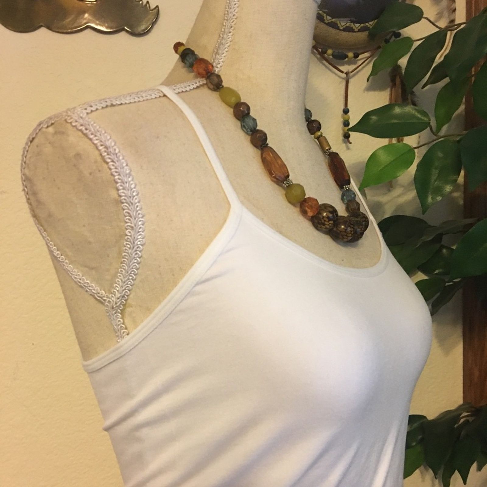 Vintage Vintage multi tone animal print beaded necklace Size ONE SIZE - 2 Thumbnail