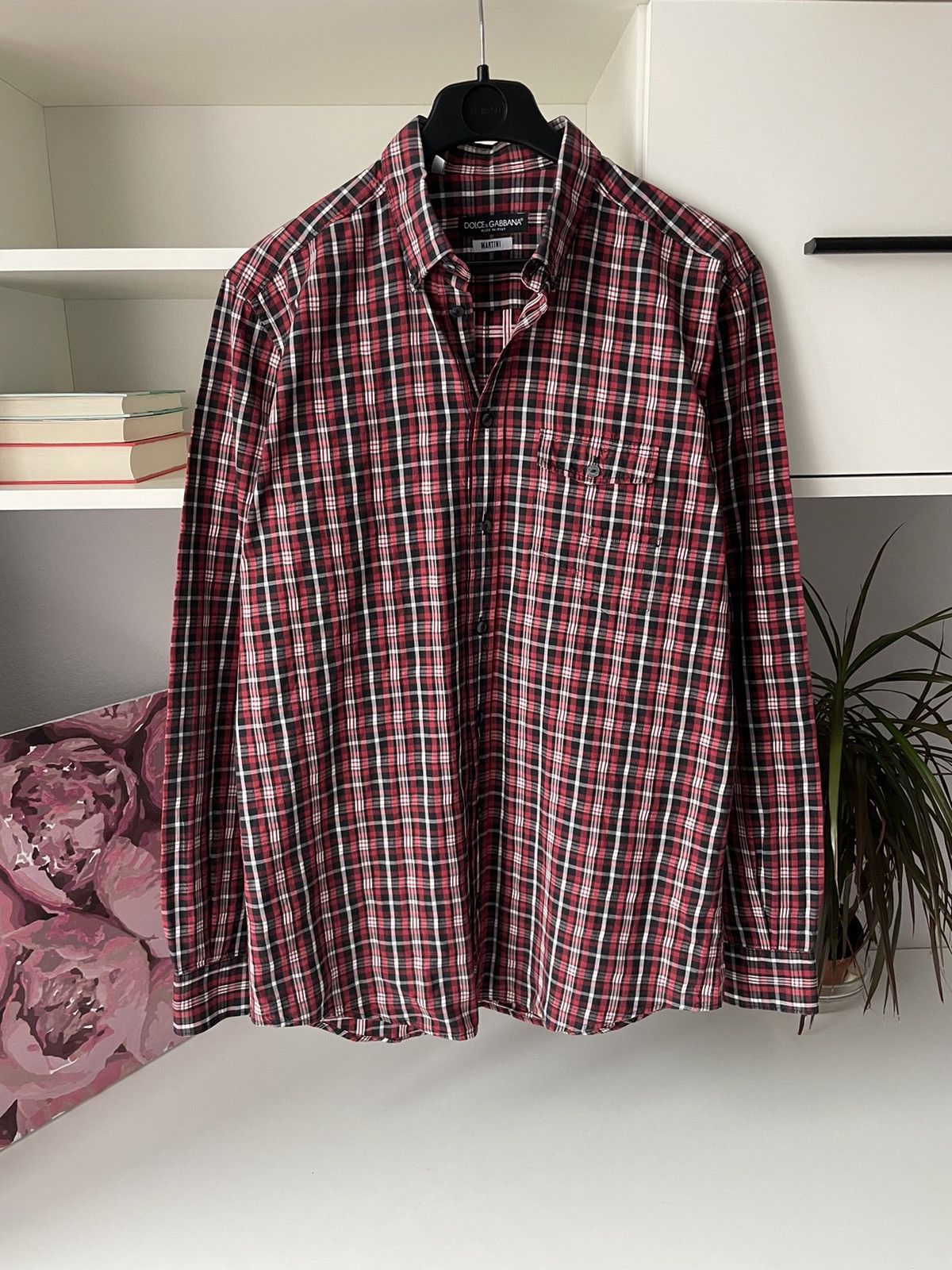 Dolce & Gabbana Dolce & Gabbana Martini Flannel Shirt Button Up Size US M / EU 48-50 / 2 - 1 Thumbnail