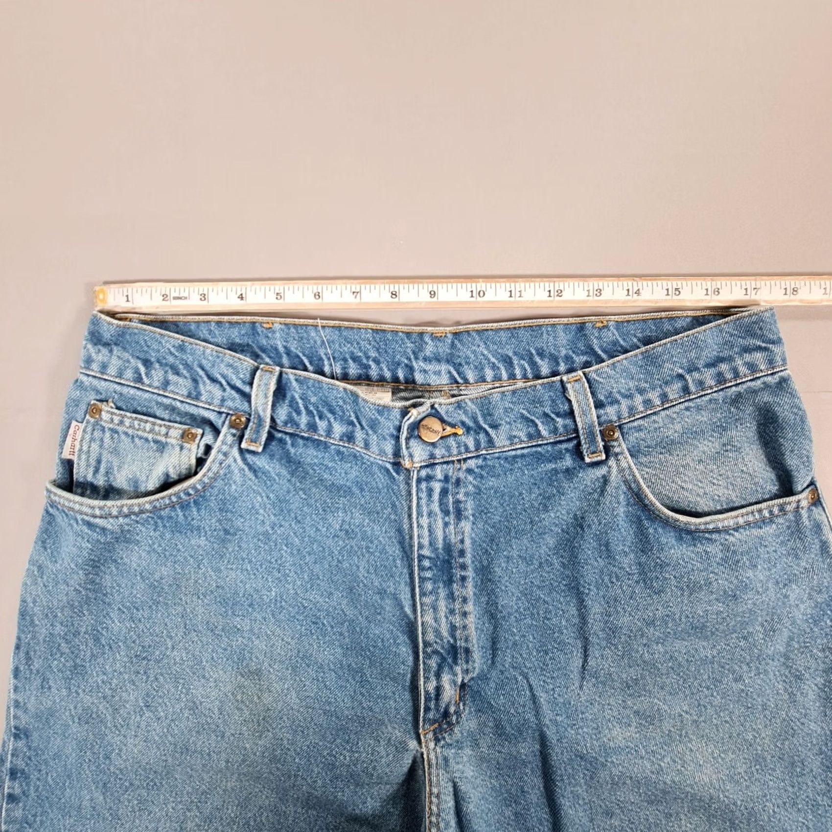 Carhartt VINTAGE Carhartt Jeans Mens W38 L30 Relaxed Fit Tapered 90s Denim B113DST Size US 38 / EU 54 - 6 Thumbnail
