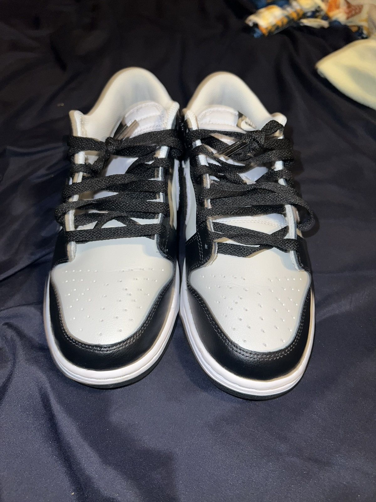 Nike Nike Dunk Chenille Swoosh Black Grey Fog Size 10 Size US 10 / EU 43 - 4 Thumbnail
