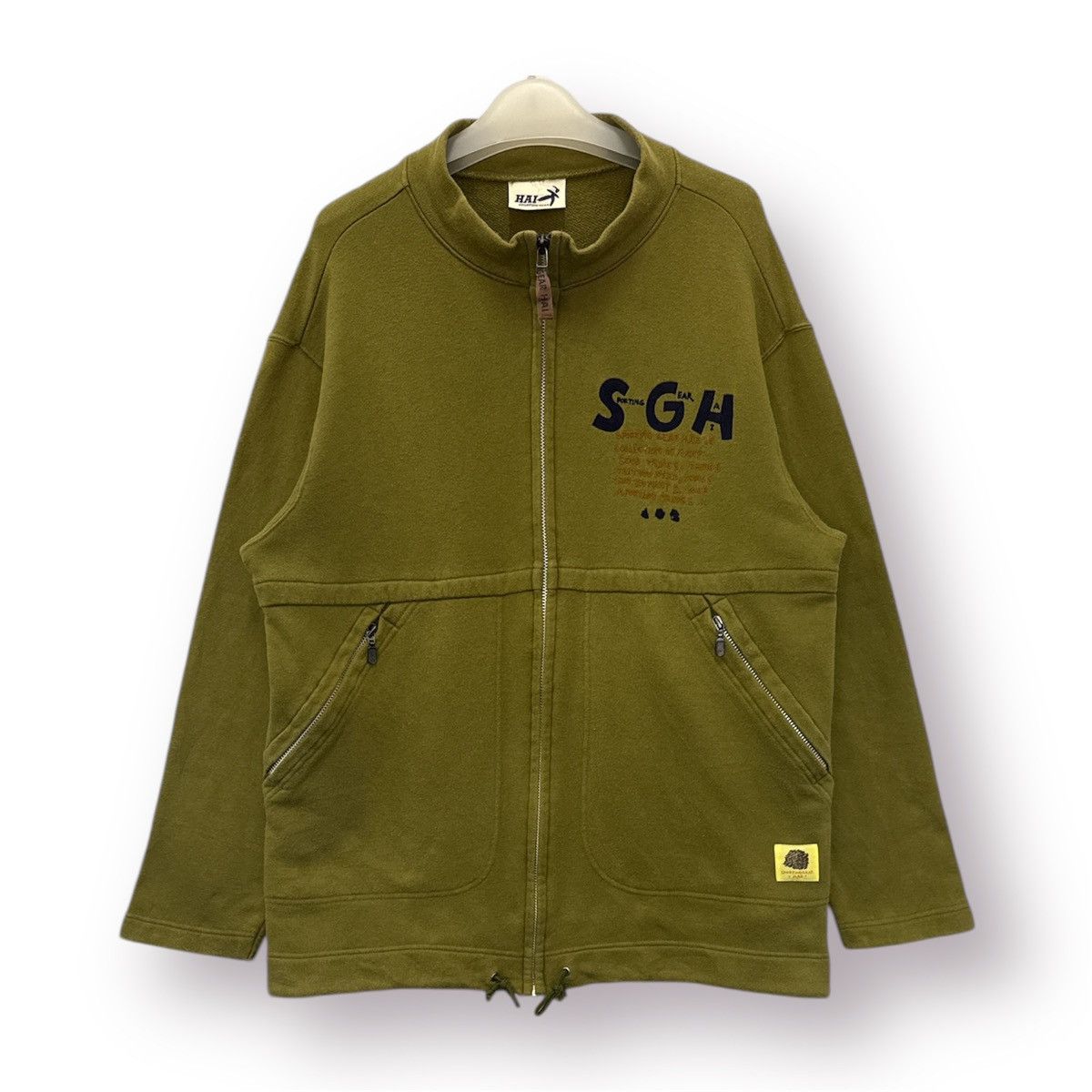 Hai Sporting Gear 🔥 VTG HAI SPORTING GEAR ISSEY MIYAKE SWEAT ZIPPER JACKET -M Size US M / EU 48-50 / 2 - 1 Thumbnail