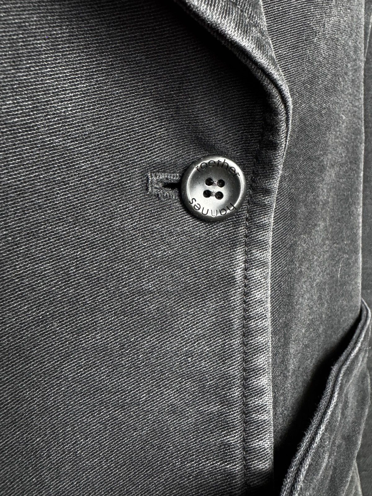 hannes roether hannes roether stone washed belted double-breasted coat sz S Size S / US 4 / IT 40 - 11 Thumbnail