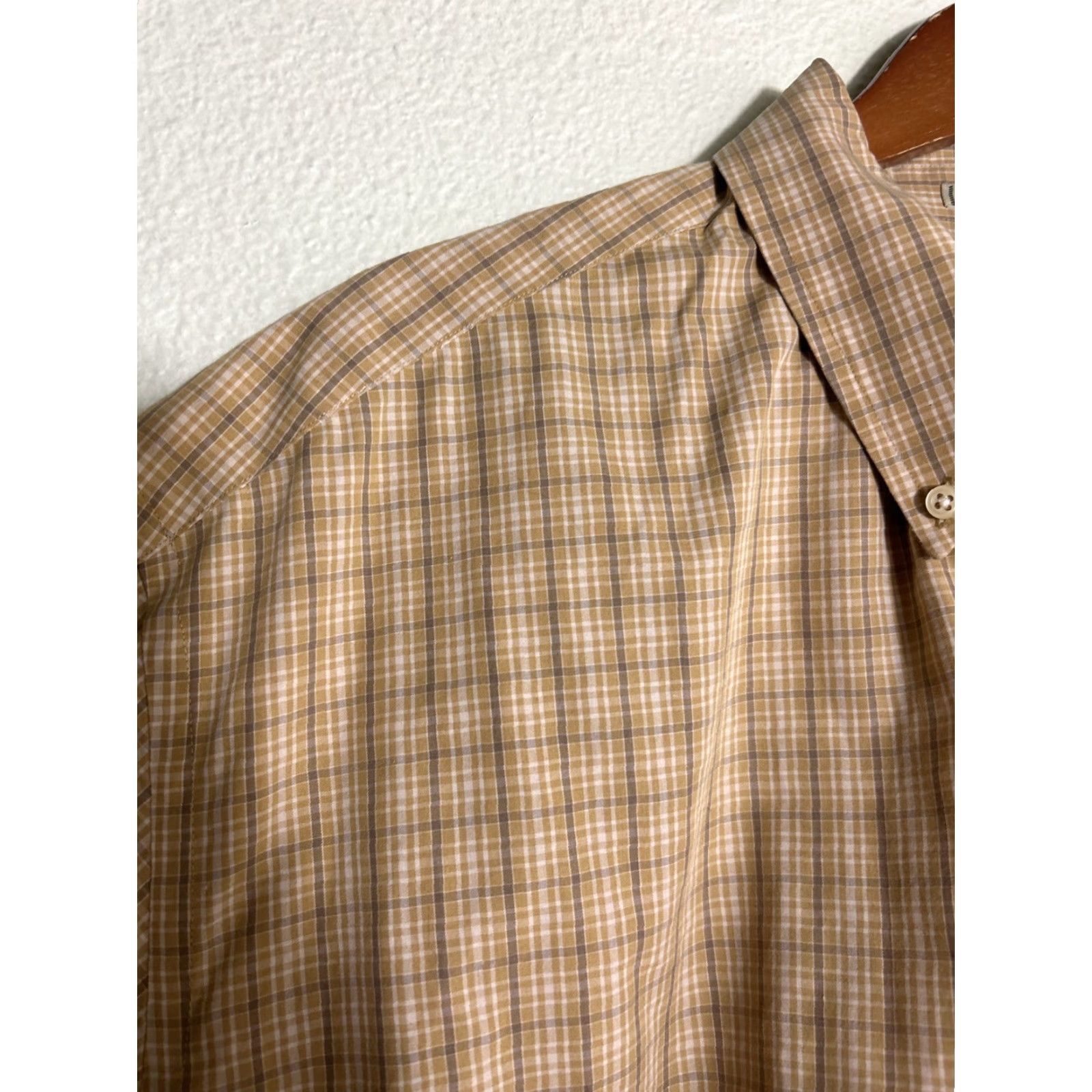 Eddie Bauer Eddie Bauer Shirt Men 3XL Plaid Short Sleeve 100% Cotton Work Casual Beige Size US XXL / EU 58 / 5 - 3 Thumbnail