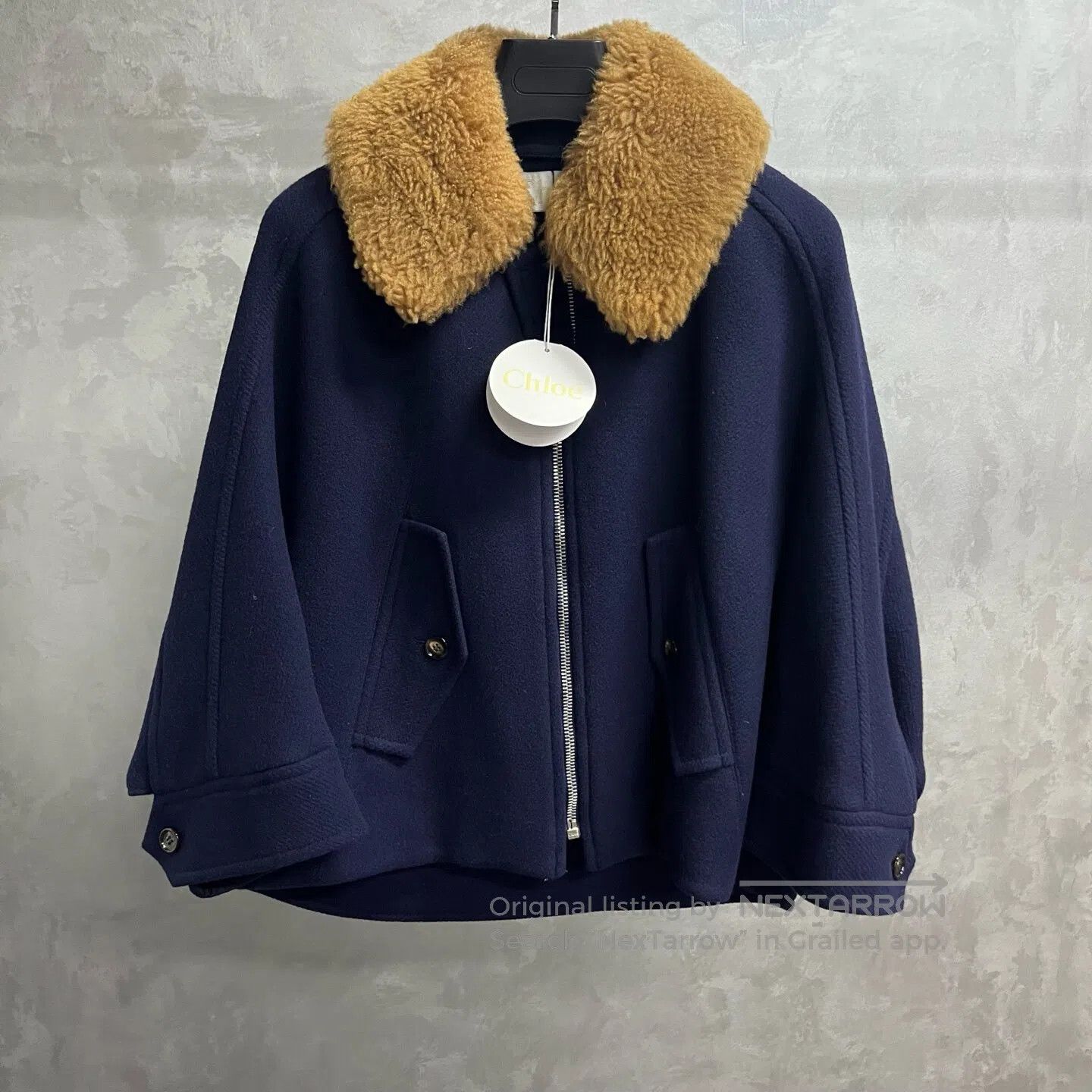 Chloe Chloe Wool puffer collar zipper jacket coat| Size S / US 4 / IT 40 - 1 Thumbnail