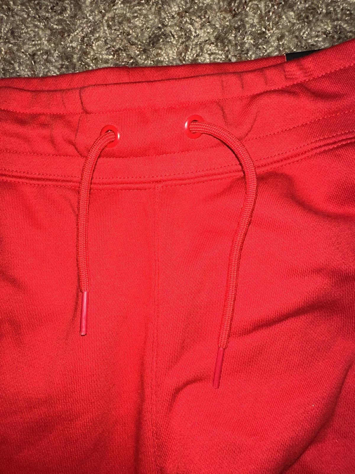 Nike Nike Sportswear Big Kids (Boy’s) Swoosh Fleece Red Sweatpants Size US 26 / EU 42 - 2 Thumbnail