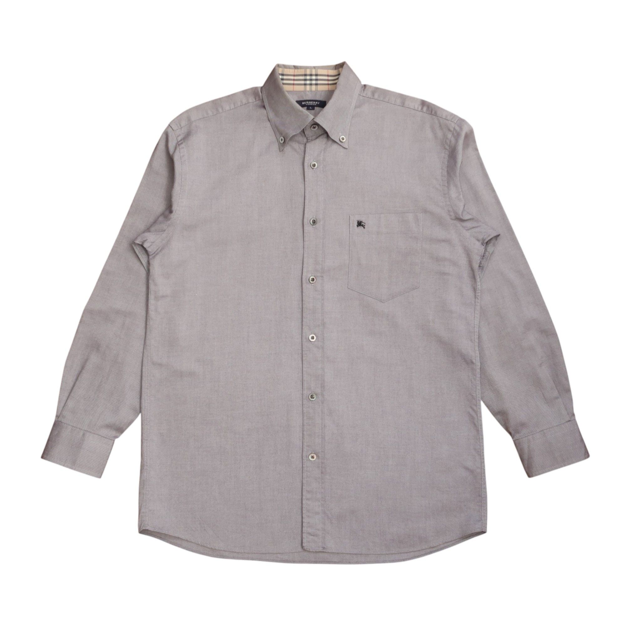 Burberry Burberry London Nova Check Inner Collar Shirt Size US L / EU 52-54 / 3 - 1 Thumbnail