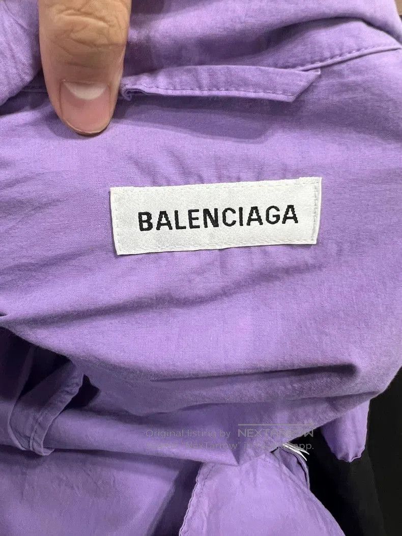 Balenciaga Balenciaga Purple Logo Windbreaker Jacket. Size US S / EU 44-46 / 1 - 2 Thumbnail