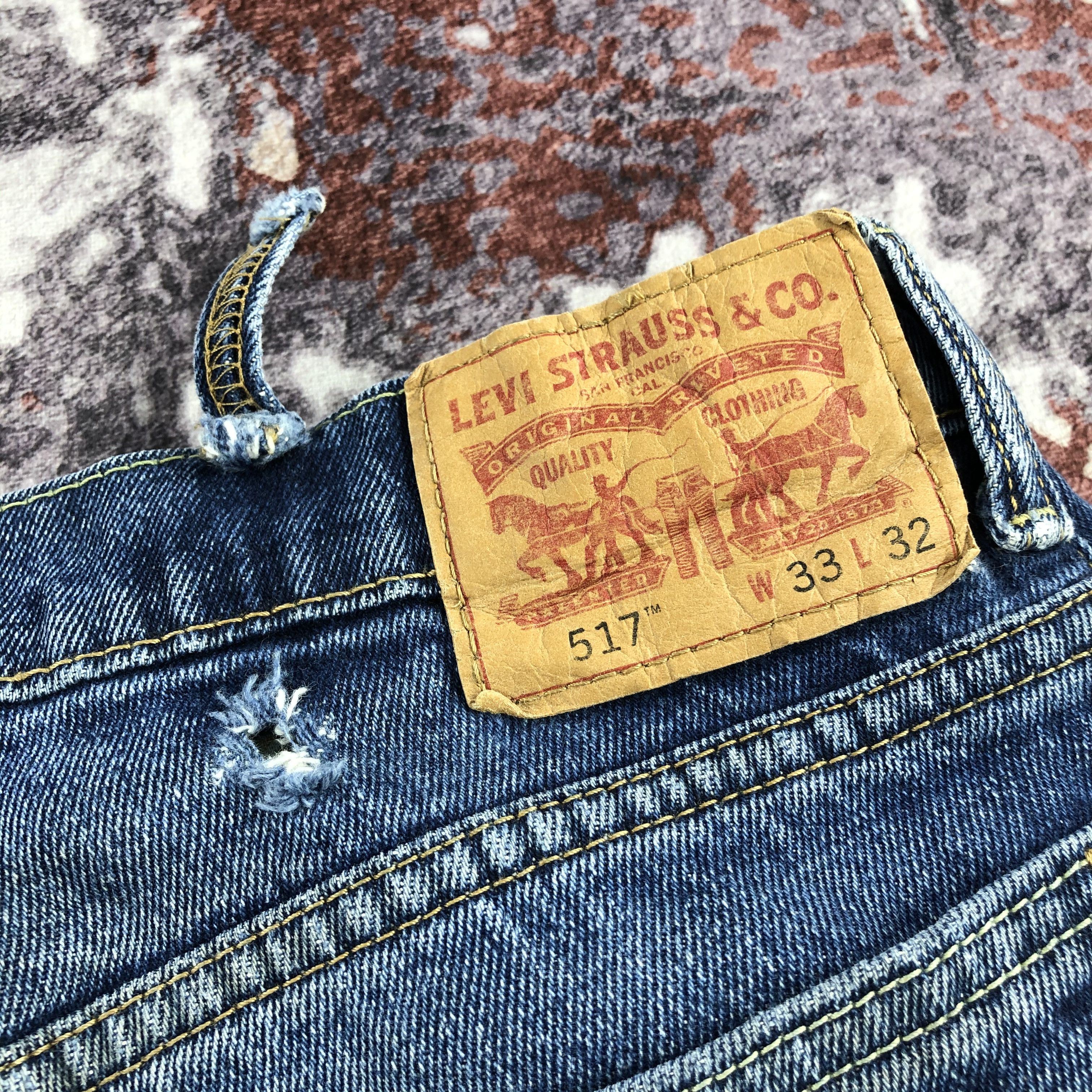 Levi's Vintage Blue Wash Levis 517 Flare Jeans-JM2497 Size US 35 - 6 Thumbnail