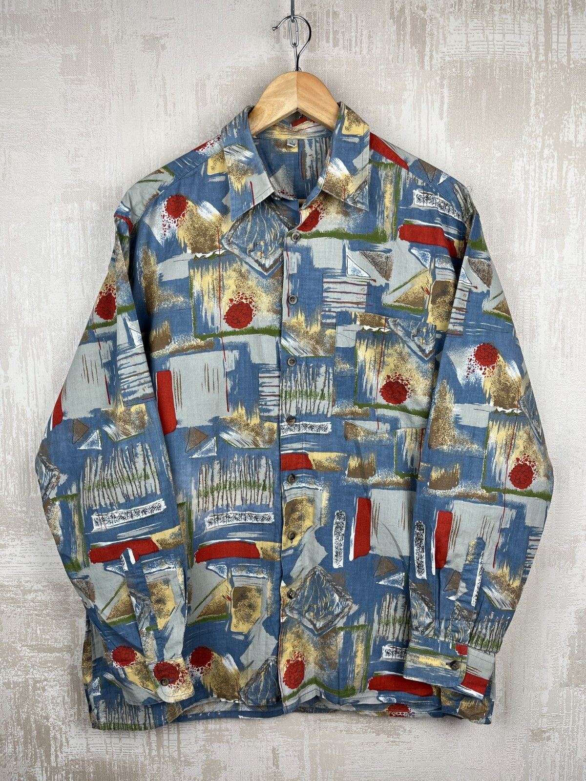C&A 90's Vintage C&A Abstract Party Crazy Disco Shirt Size US L / EU 52-54 / 3 - 7 Thumbnail
