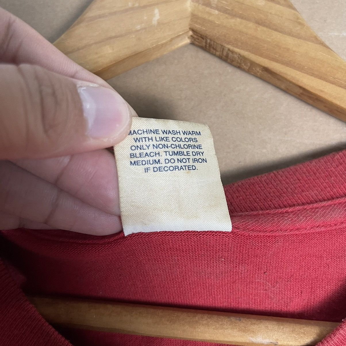 Supreme Supreme Nicholson Red Tee Size US S / EU 44-46 / 1 - 5 Thumbnail