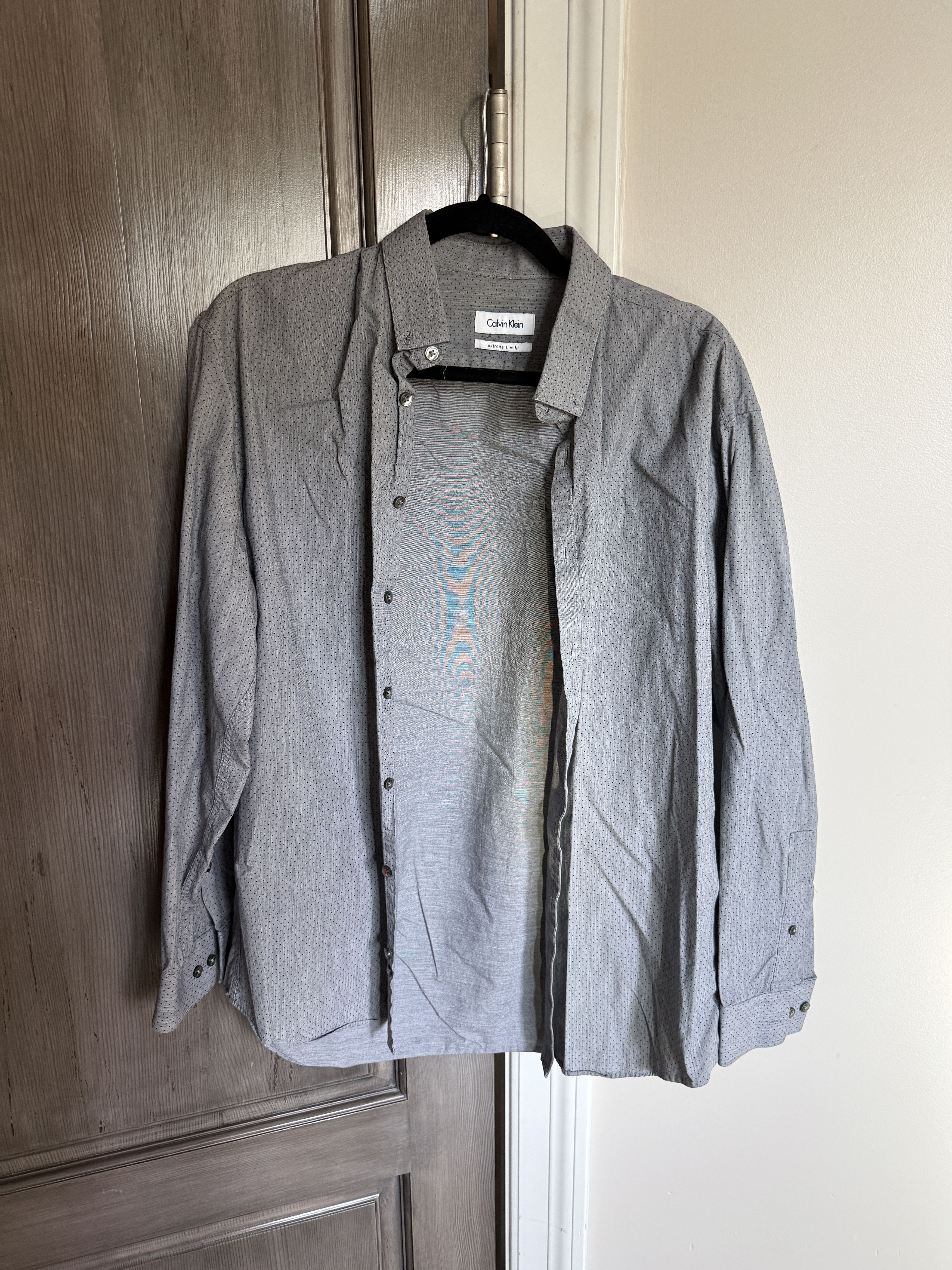 Calvin Klein Calvin Klein extreme slim fit 16 1/2 32/33 Patterned Size US M / EU 48-50 / 2 - 1 Thumbnail