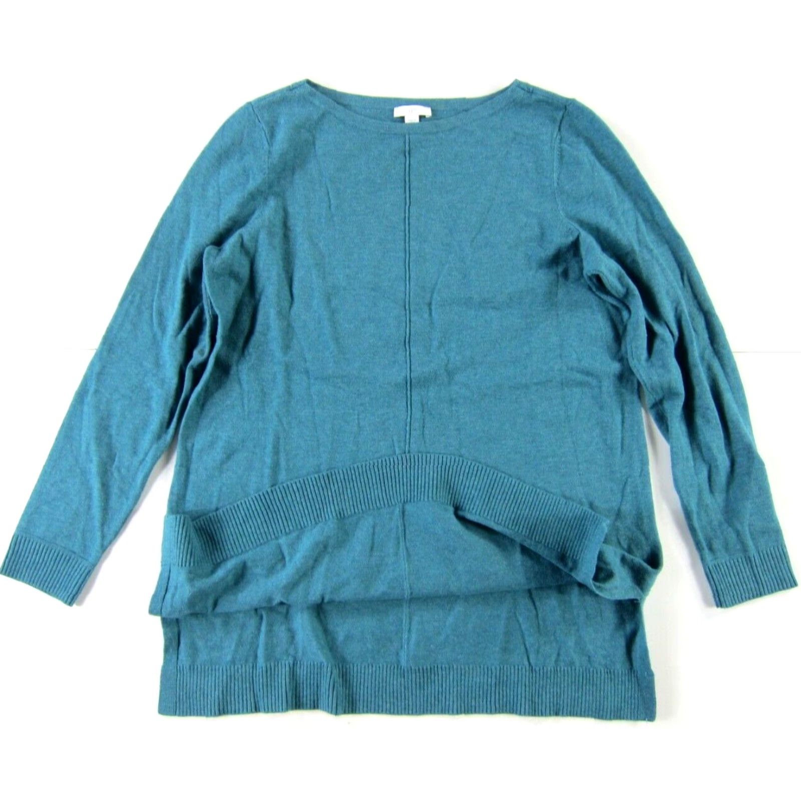 J. Jill J. Jill Green Cotton Stretch Tight Knit Long Sleeve High Neck Sweater Small Shirt Womens Size S / US 4 / IT 40 - 5 Thumbnail