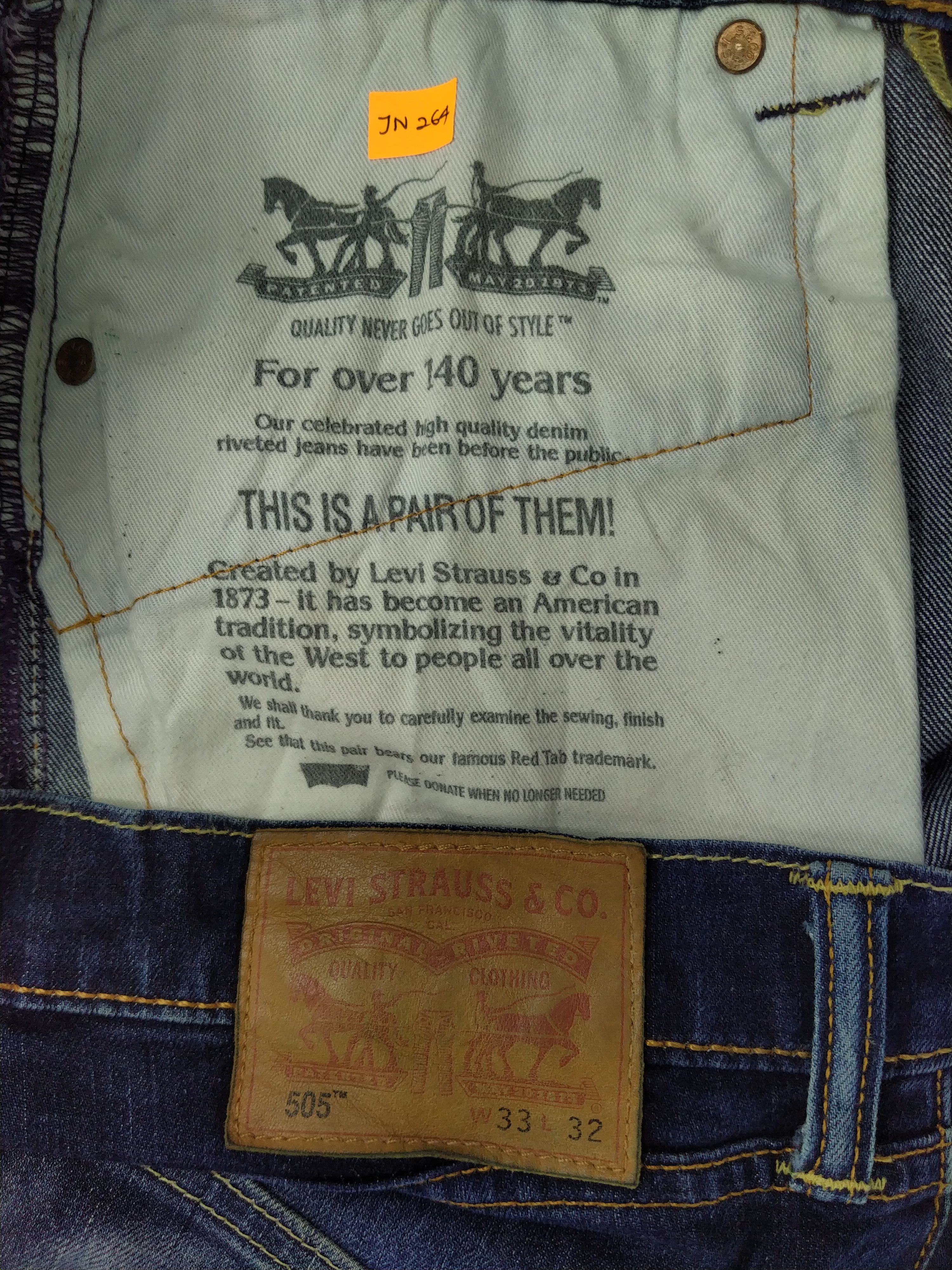 Levi's Dark Blue Vintage Levi's 505 Denim 34x26 -JN264 Size US 34 / EU 50 - 12 Thumbnail