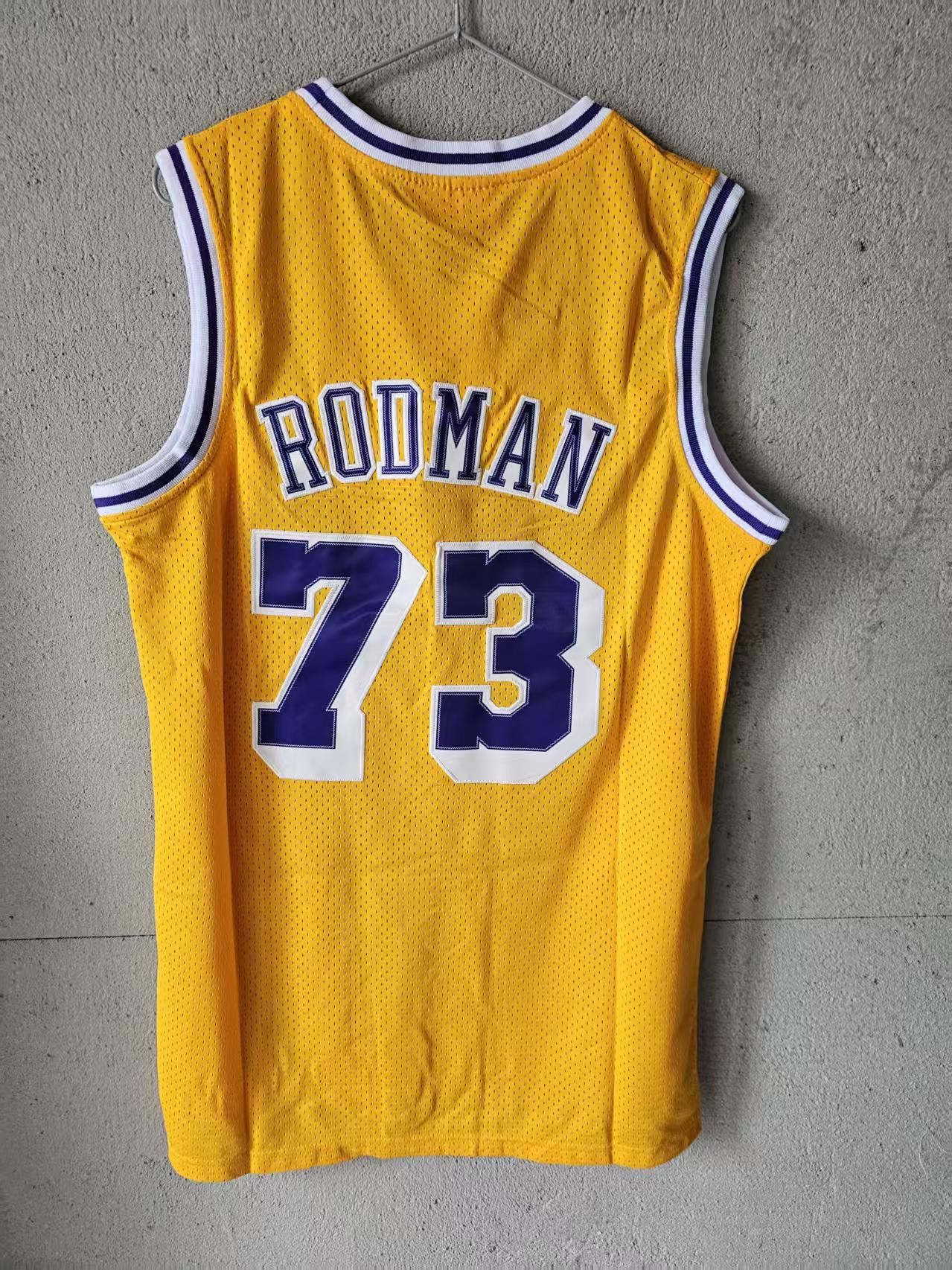NBA Lakers 73 Dennis Rodman Jersey L Size US L / EU 52-54 / 3 - 2 Thumbnail