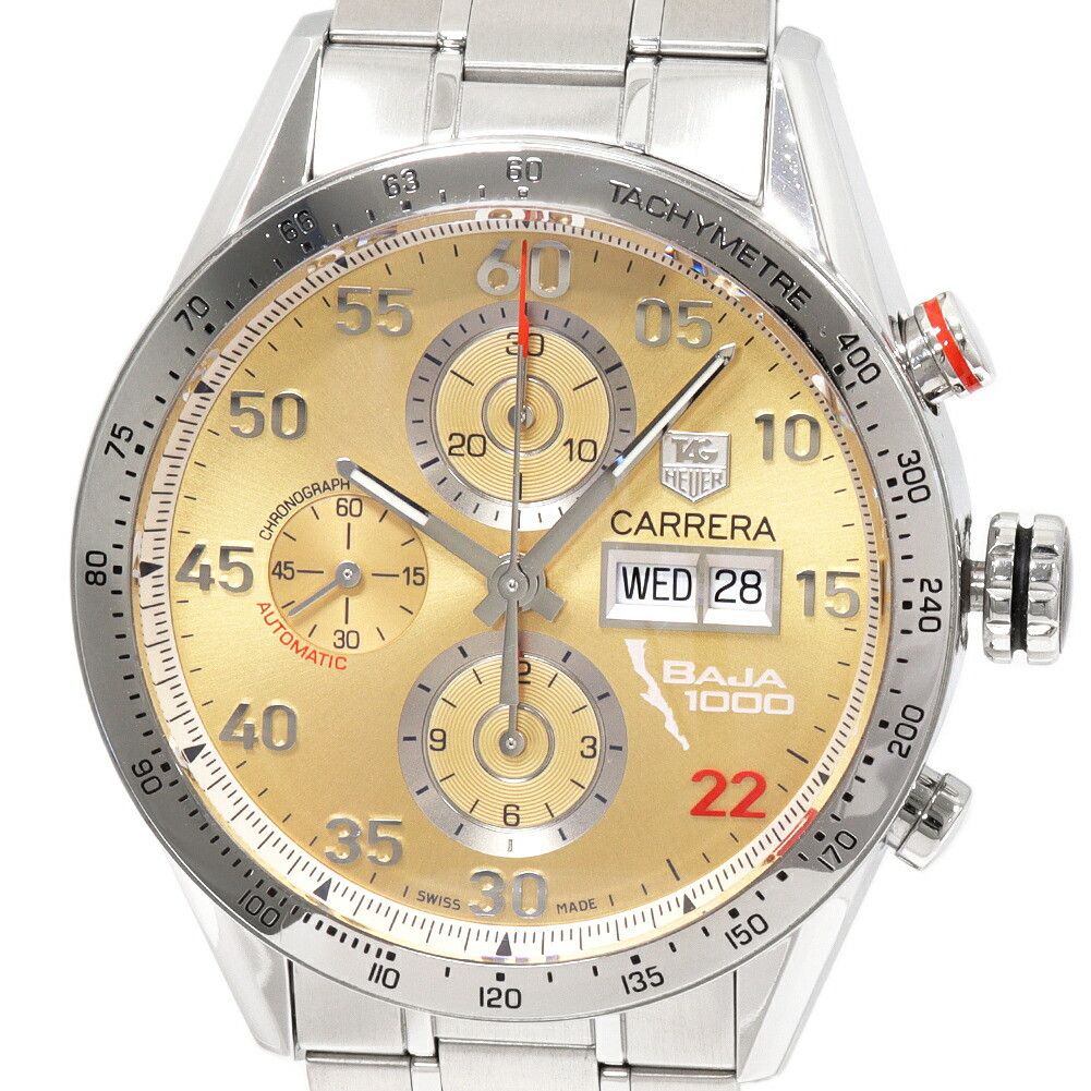 Tag Heuer TAG Heuer TAG Heuer Sand Beige Carrera Chronograph Watch CV2A1H Limited Edition Metal Automatic CV2A1H DUTY FREE for USA Size ONE SIZE - 1 Thumbnail