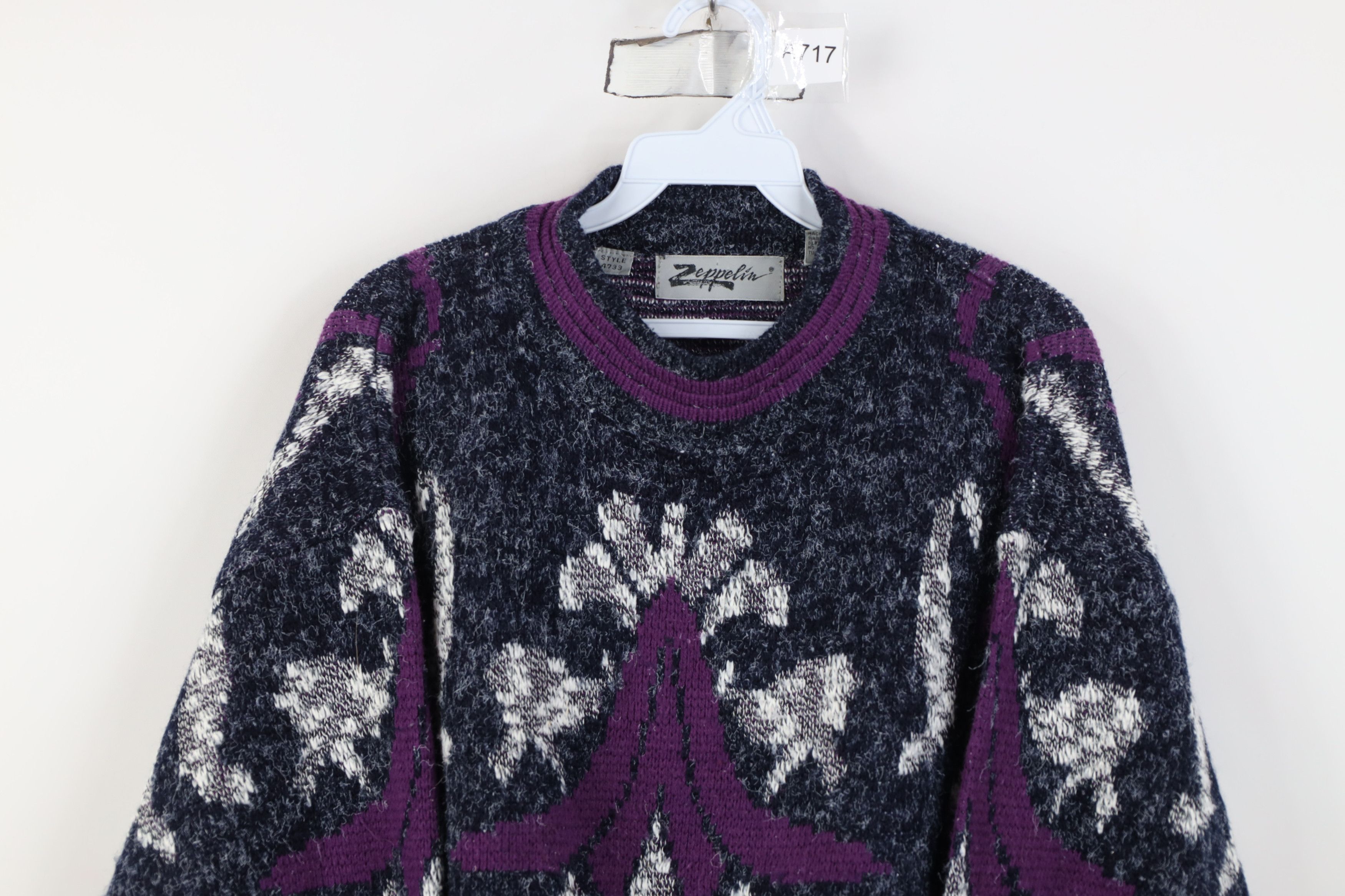 Vintage Vintage 90s Coogi Style Abstract Geometric Knit Sweater Size US M / EU 48-50 / 2 - 2 Thumbnail
