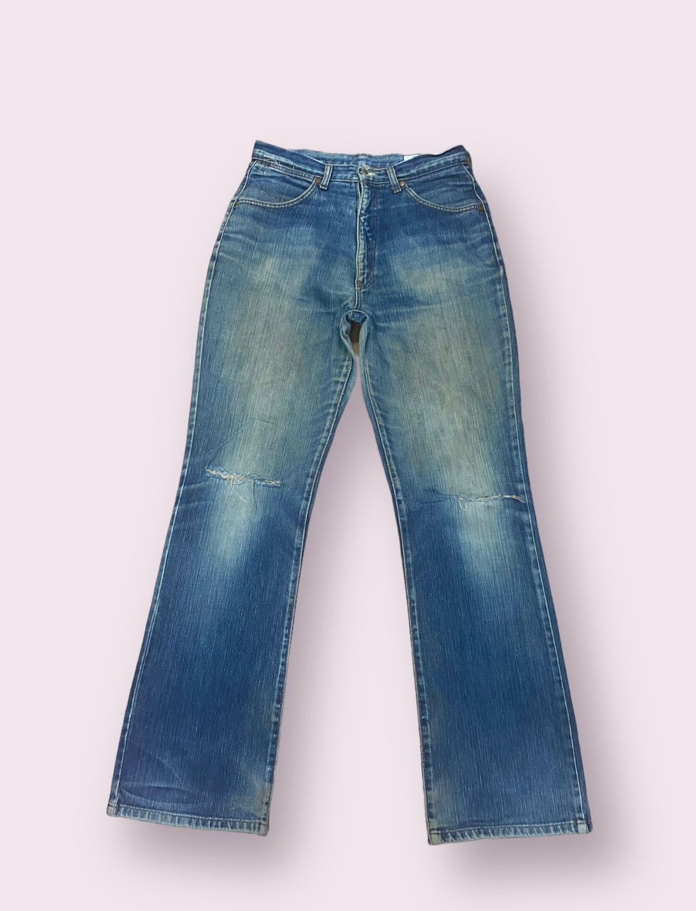 If Six Was Nine 💥FLARE💥VINTAGE WRANGLER WESTERN SYLE DENIM Size 30" / US 8 / IT 44 - 2 Thumbnail
