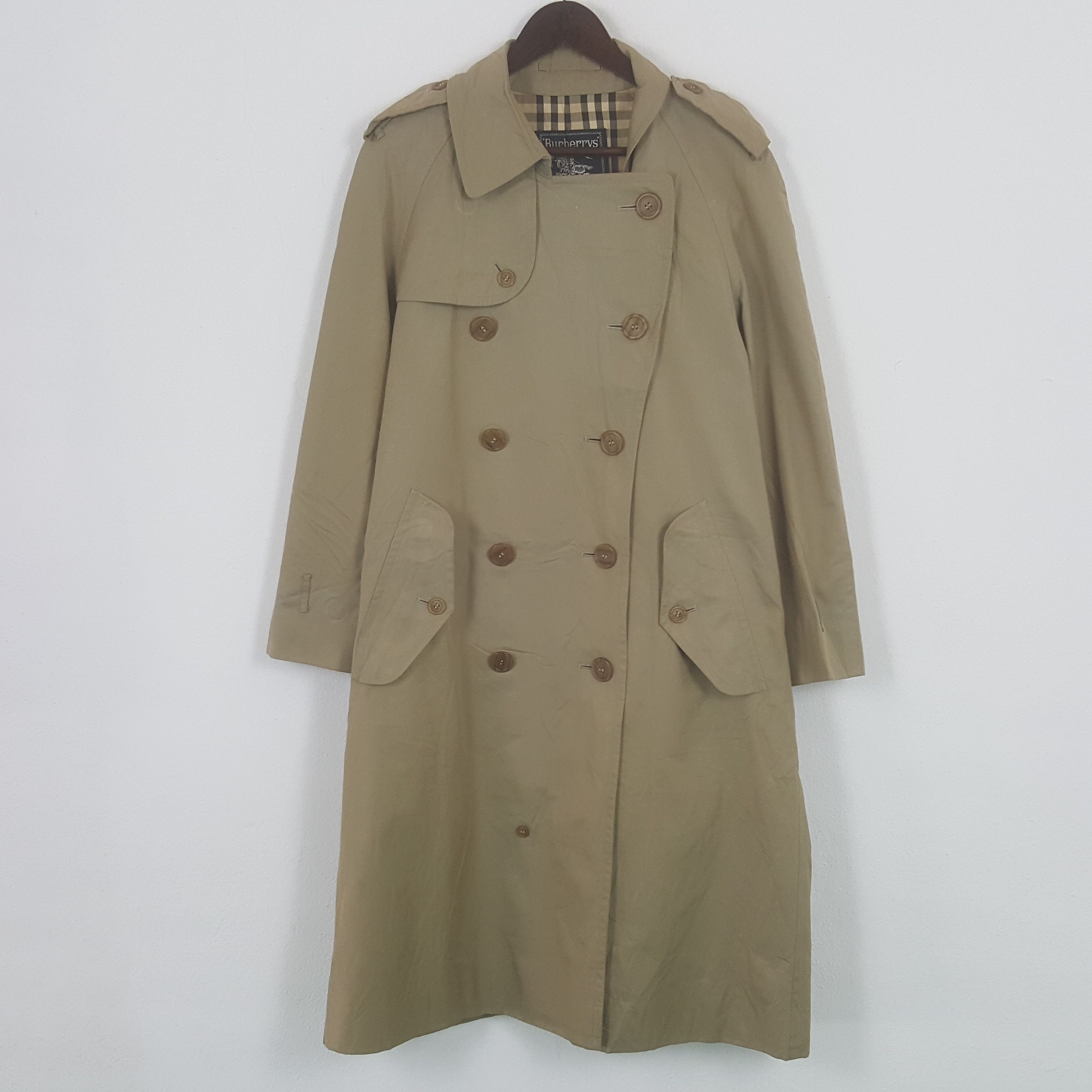 Vintage 90's Burberrys Nova Check Trench Coat Jacket