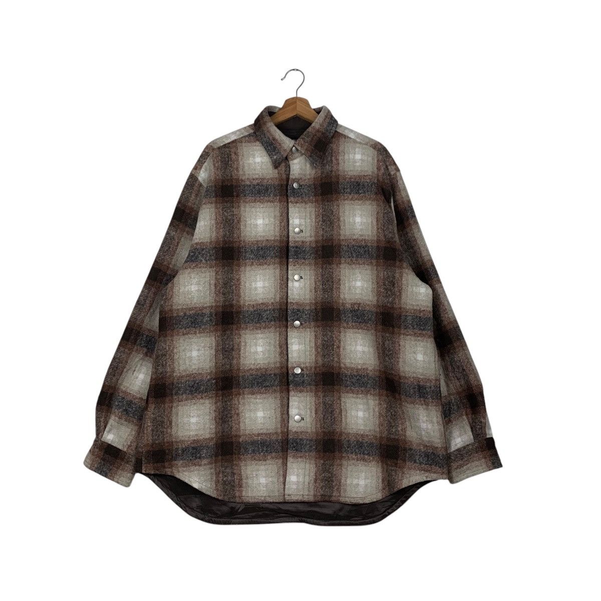 Flannel AZUL by Moussy Shadow Plaid Flannel Jacket #2132-C94 Size US XXL / EU 58 / 5 - 1 Thumbnail