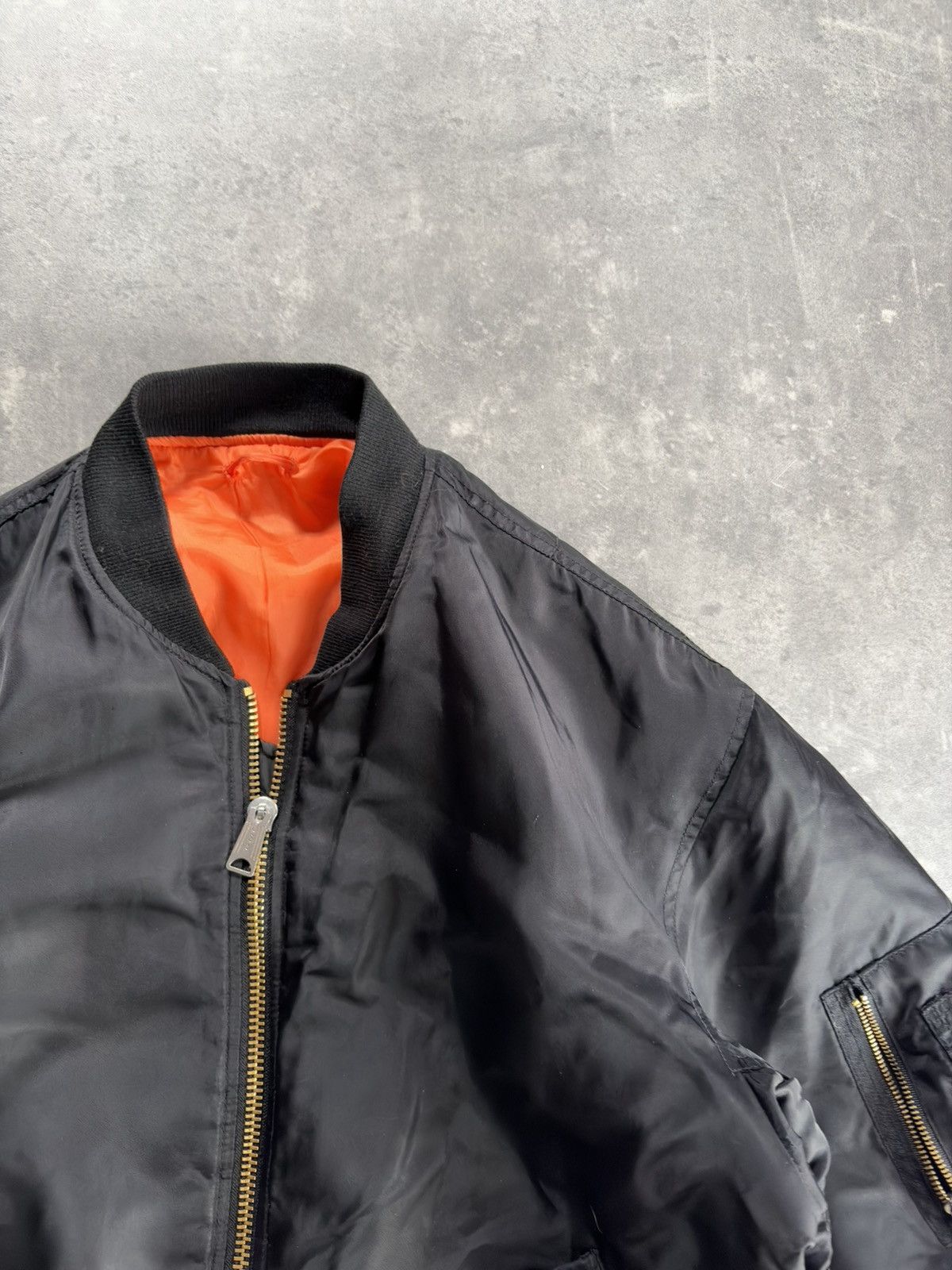 Fostex Garments Fostex Garments MA-1 Vintage Baggy Bomber Jacket XL Size US XL / EU 56 / 4 - 4 Thumbnail