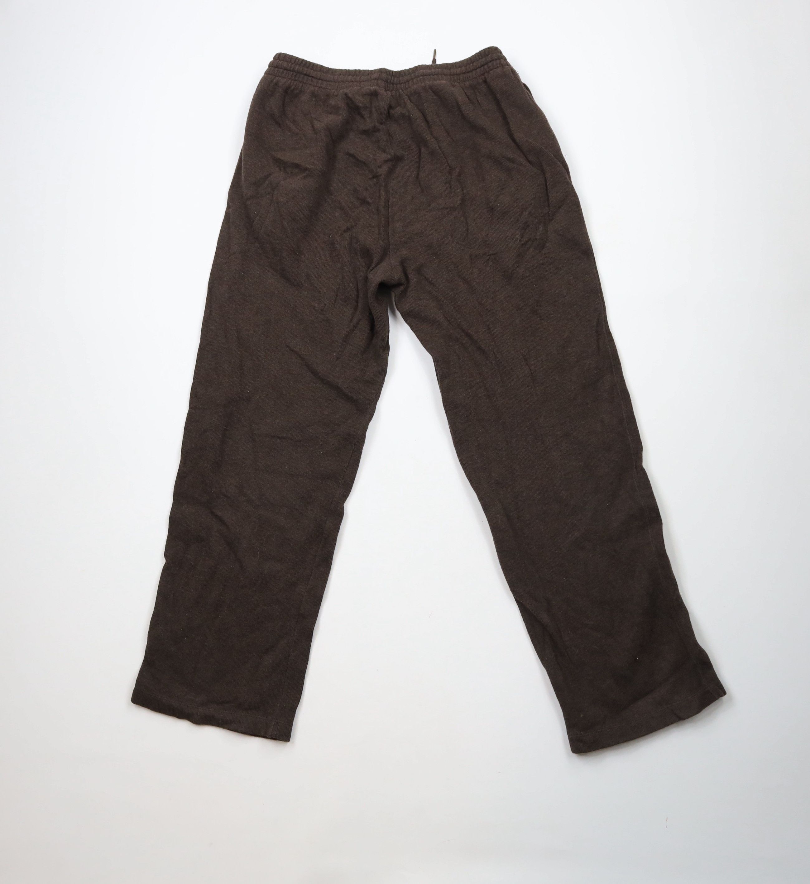 Ralph Lauren × Vintage Vintage Ralph Lauren Ribbed Knit Wide Leg Sweatpants Brown Size US 36 / EU 52 - 10 Thumbnail