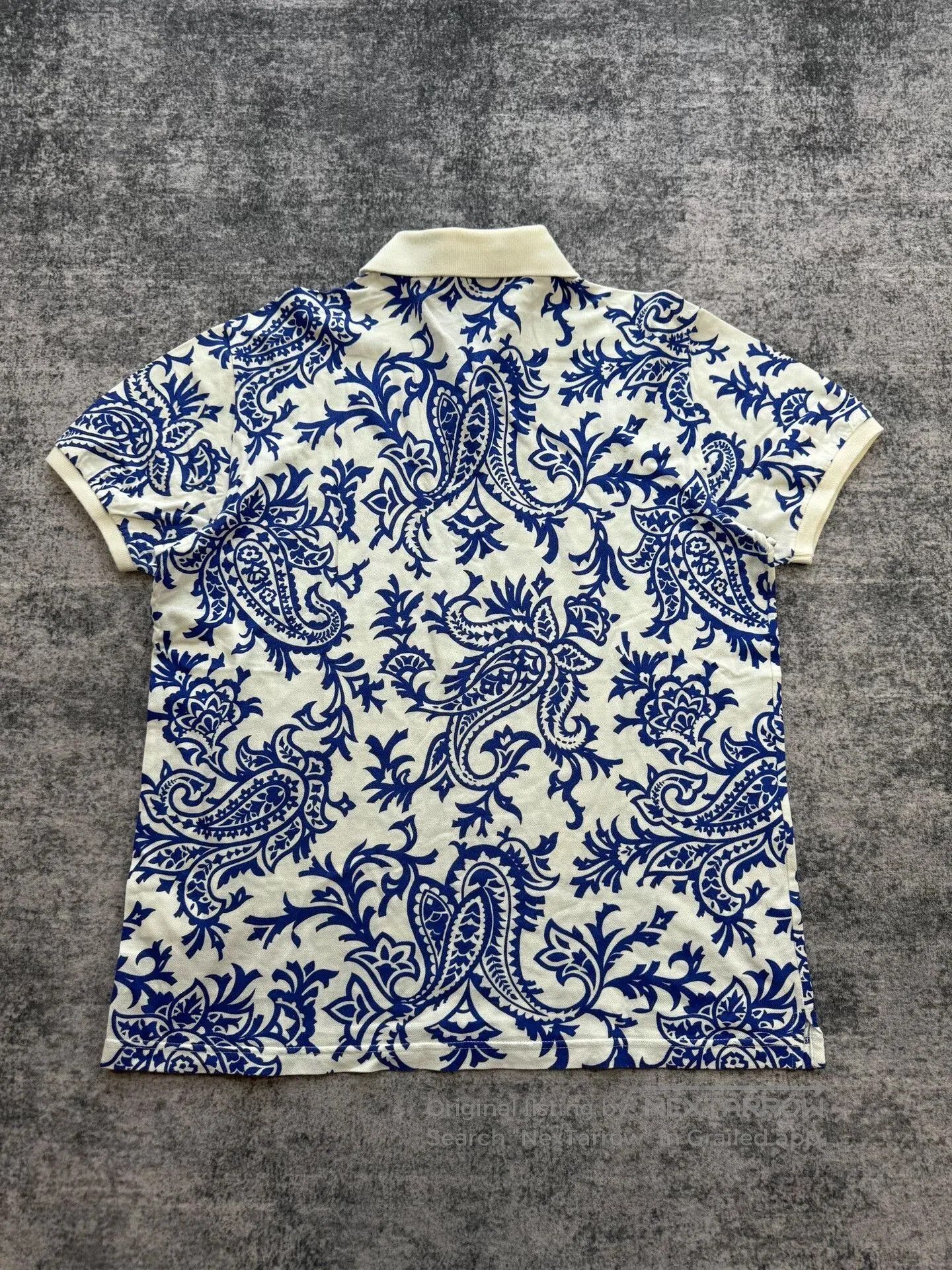Etro etro blue island print polo shirt. Size US L / EU 52-54 / 3 - 2 Thumbnail