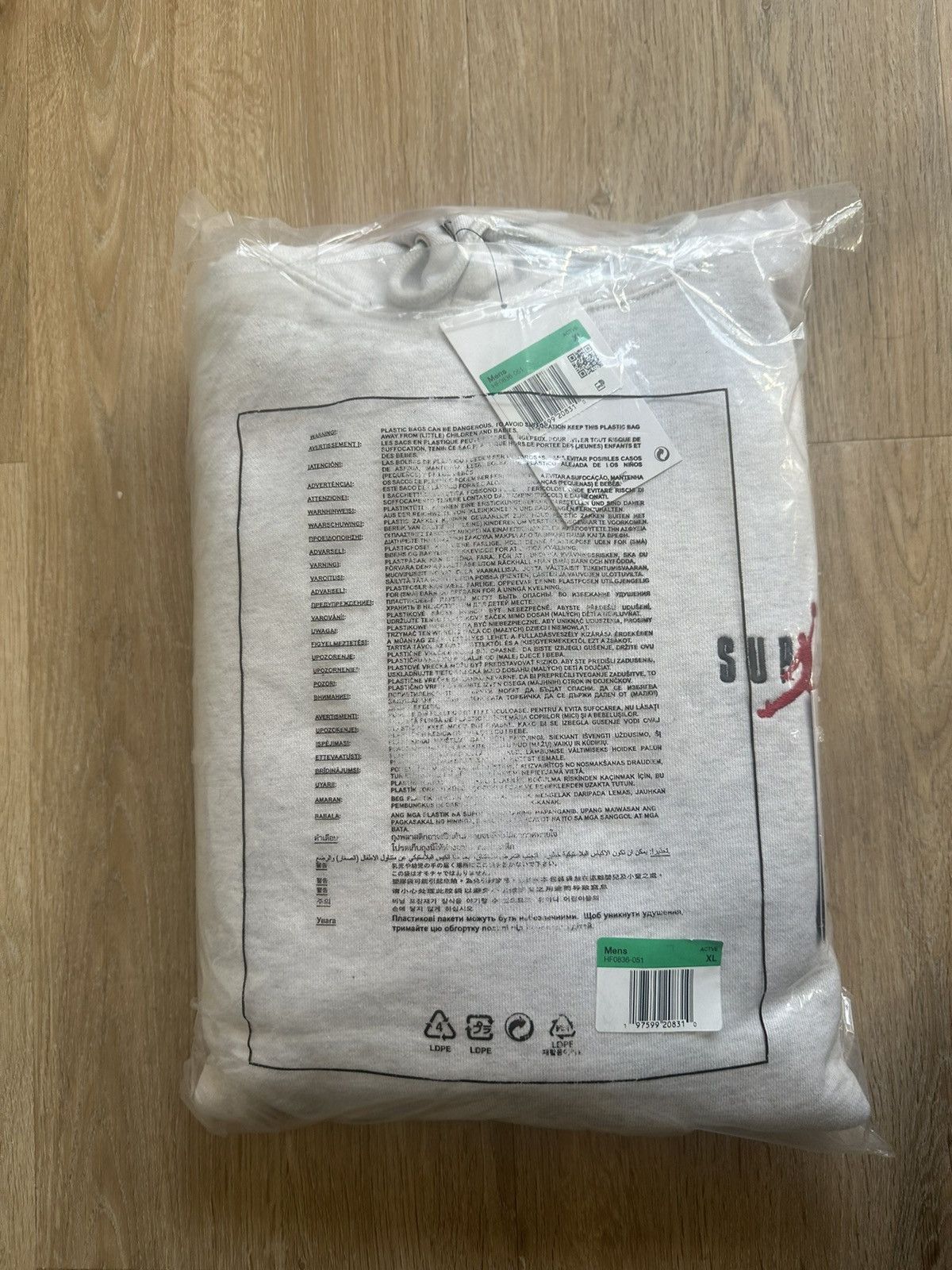 Jordan Brand × Supreme Supreme Jordan hoodie Size US XL / EU 56 / 4 - 4 Thumbnail