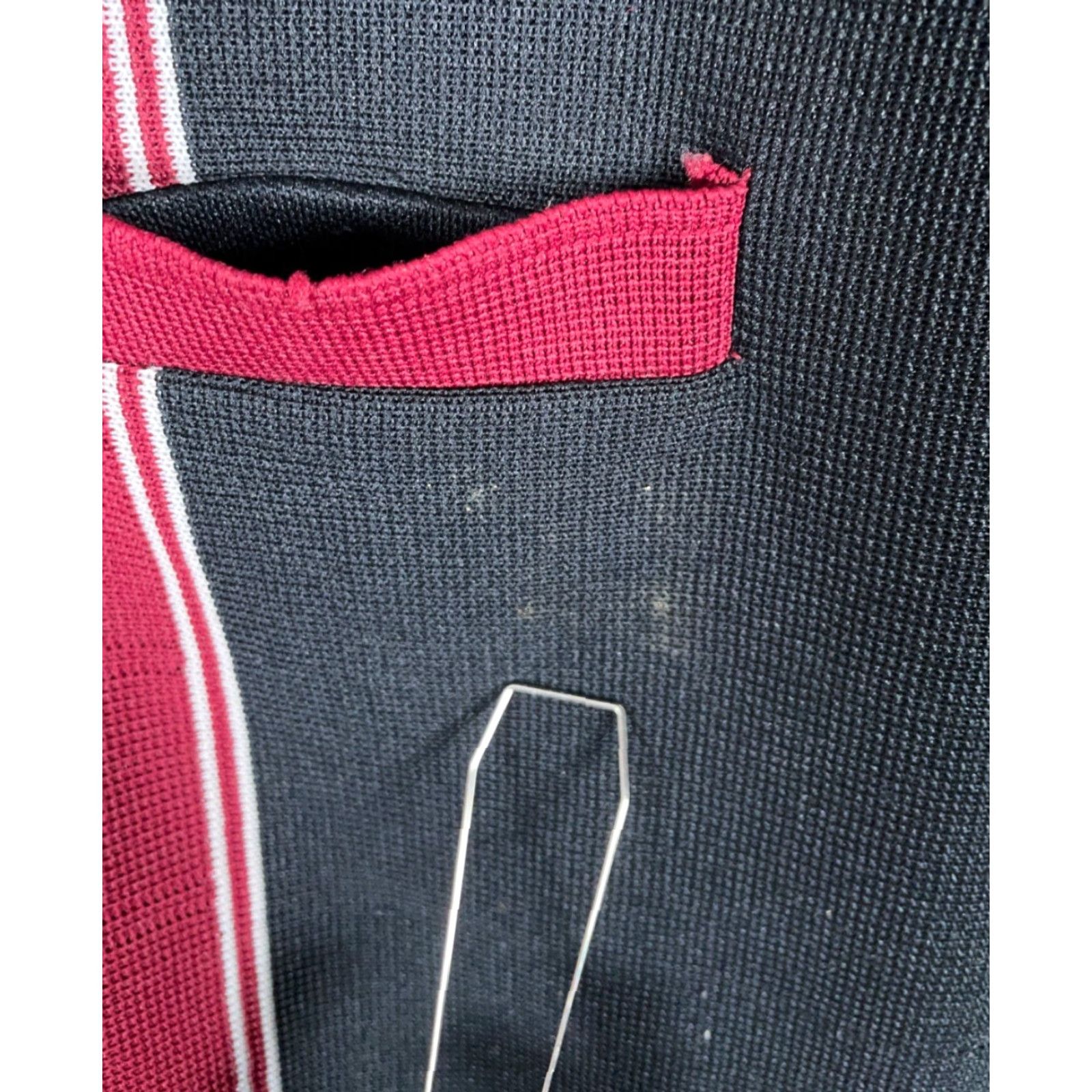 Vintage VINTAGE Gino Barozzi Polo Shirt Mens Small / Medium Black Red Stripe 70s Long Sleeve Polyester Striped Polo Shirt Mens Small Size US S / EU 44-46 / 1 - 4 Thumbnail
