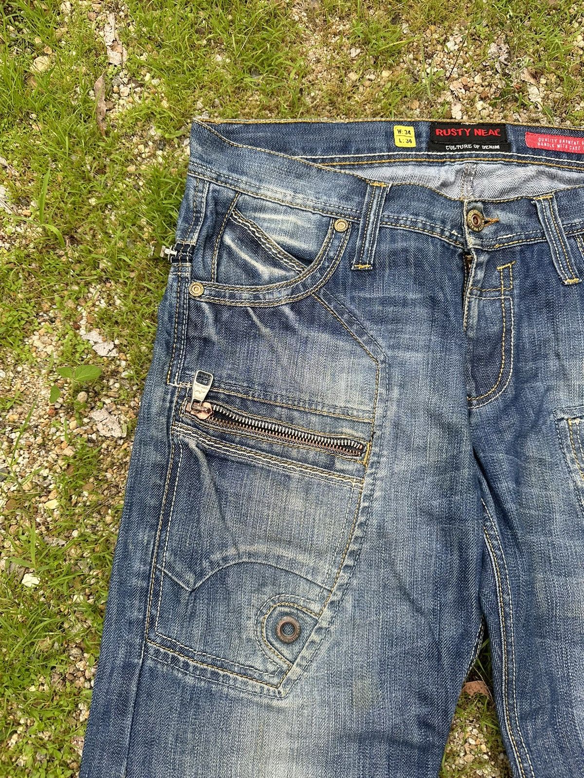 Seditionaries CRAZY RUSTY NEAL CULTURE OF DENIM PANTS W36 Size US 36 / EU 52 - 3 Thumbnail