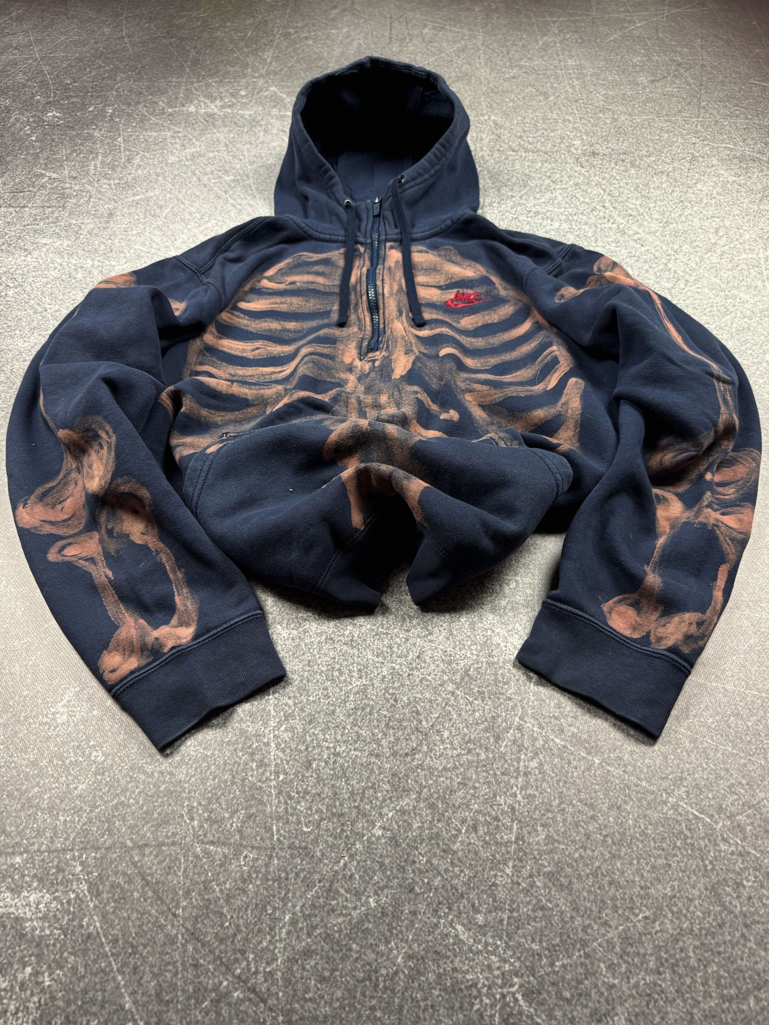 Designer Vintage Streetwear Kapital Style Nike Skeleton Hoodie 90s Size US M / EU 48-50 / 2 - 1 Thumbnail