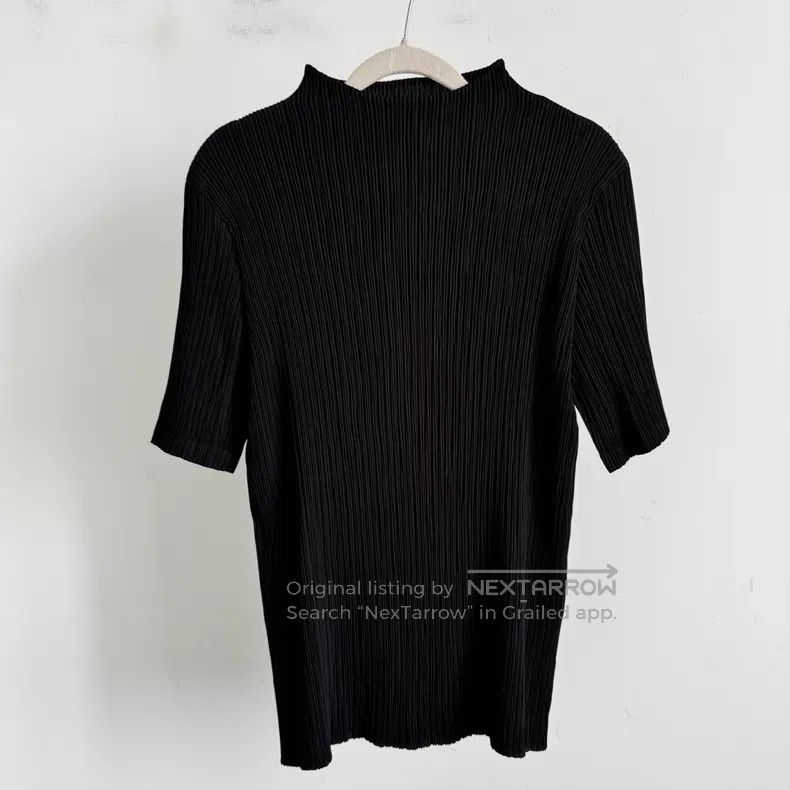 Issey Miyake Issey Miyake Black Long-Sleeve Top Size M / US 6-8 / IT 42-44 - 1 Thumbnail