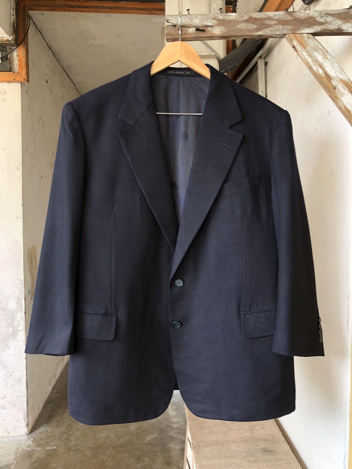 Ermenegildo Zegna Zegna Special Hand Made Baron's Single Breasted Wool Blazer Size US XXL / EU 58 / 5 - 1 Thumbnail