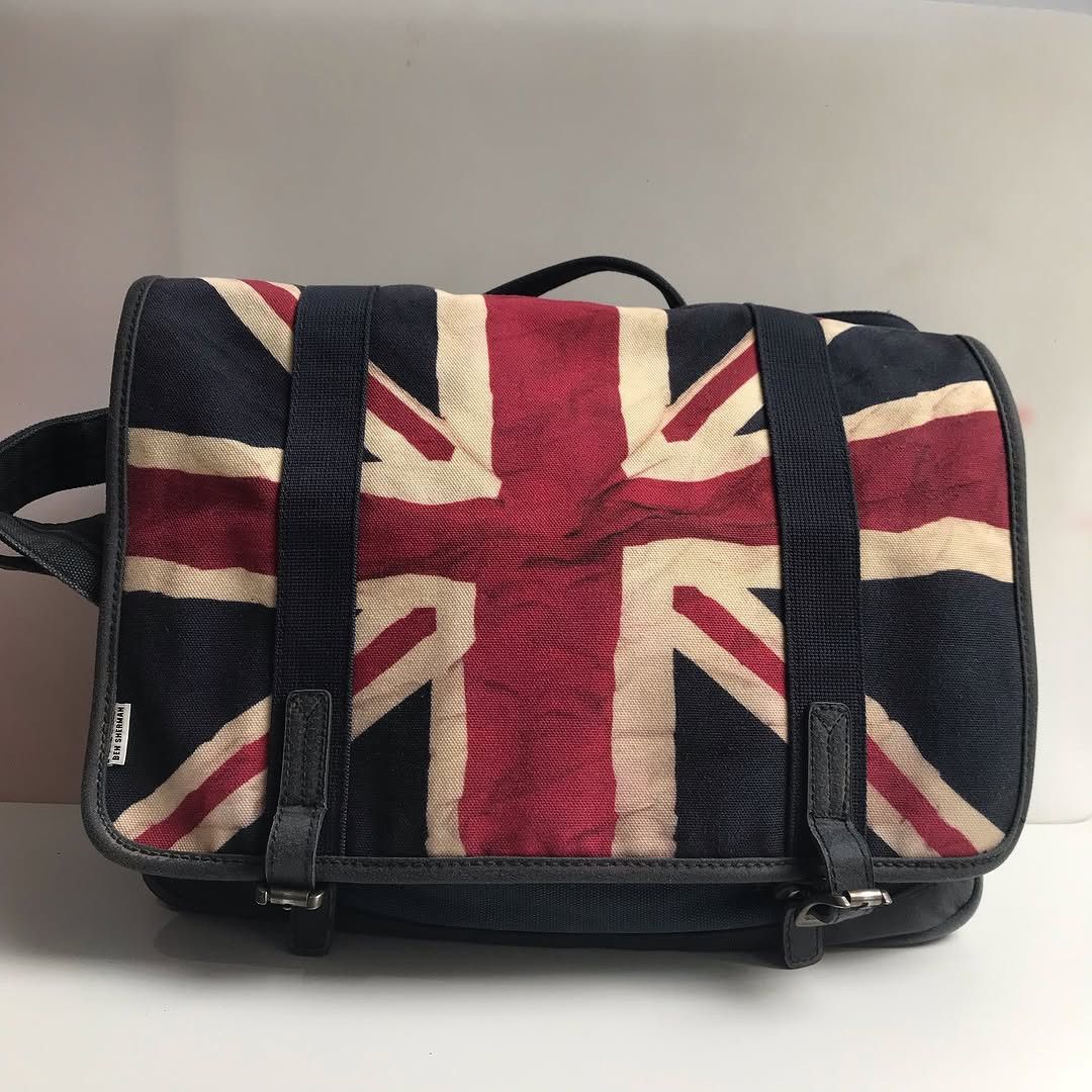 Ben Sherman Ben Sherman Union Jack Messenger Shoulder Canvas Bag navy Size ONE SIZE - 5 Thumbnail