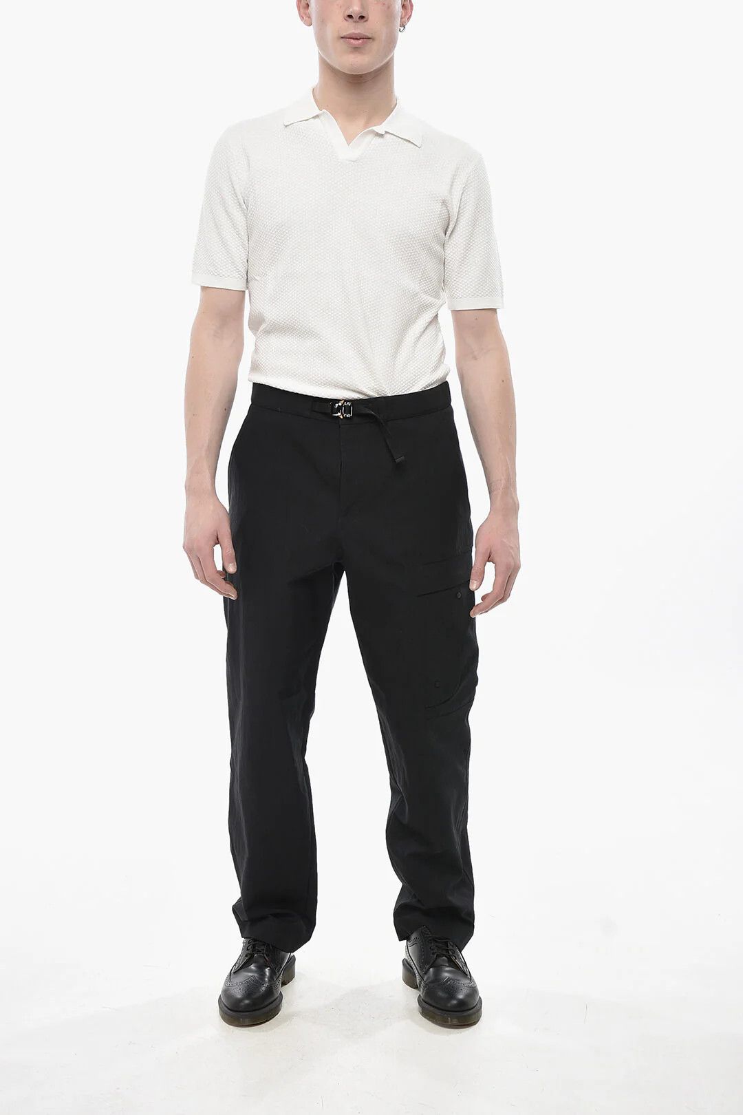 Dior og1mm0326 Cargo Cotton-Blend Pant in Black Size US 34 / EU 50 - 4 Thumbnail